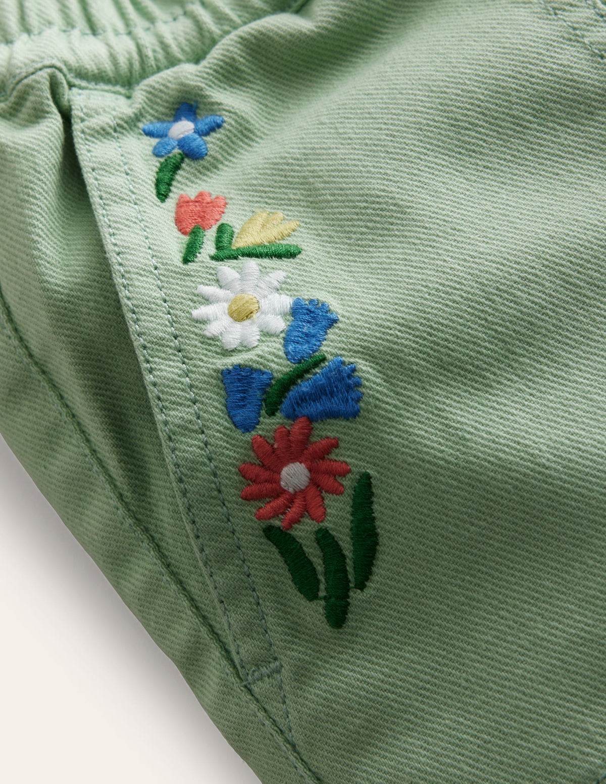 Pull-on Trouser-Aloe Green Embroidery - Image 3