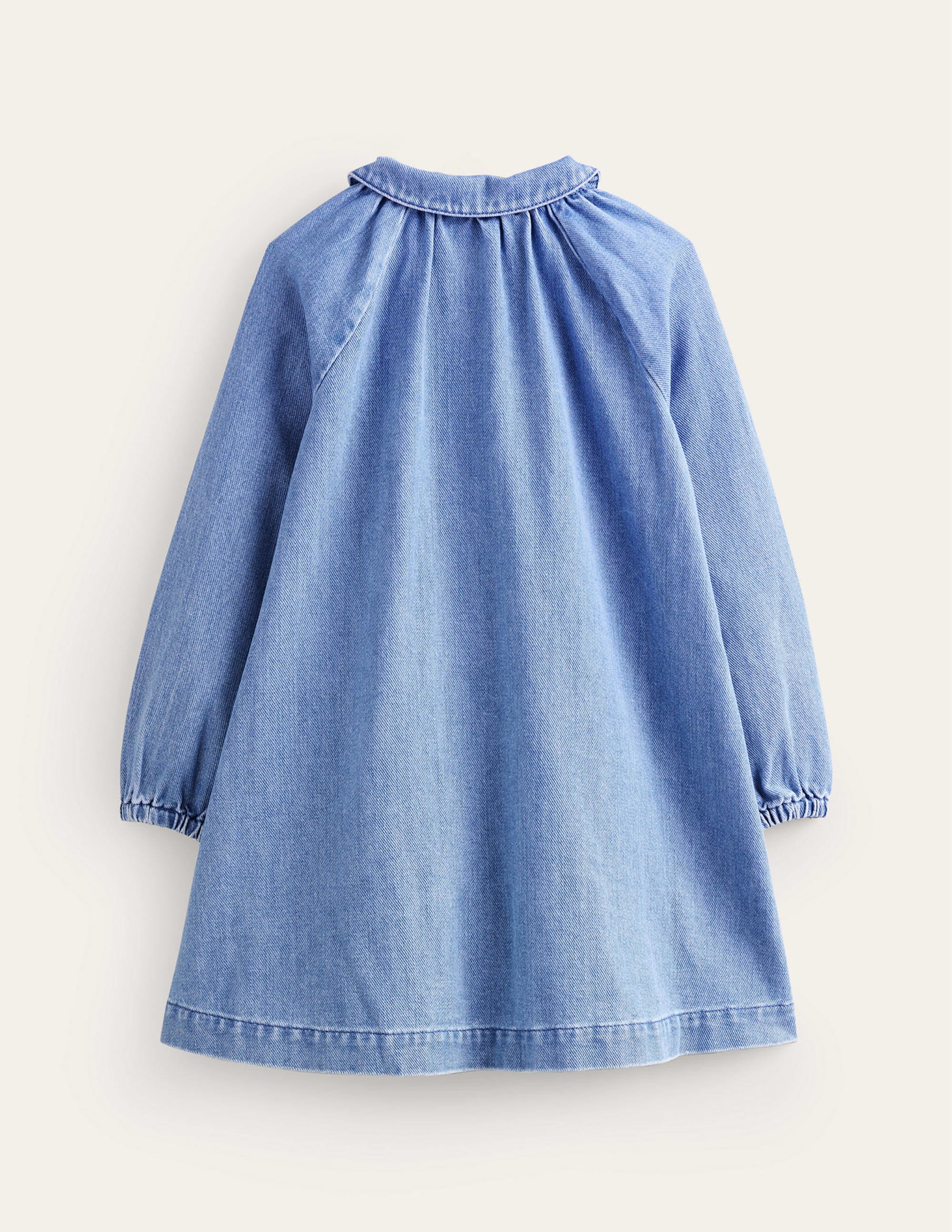 Appliqué Shirt Dress-Mid Vintage Denim Weather - Image 2