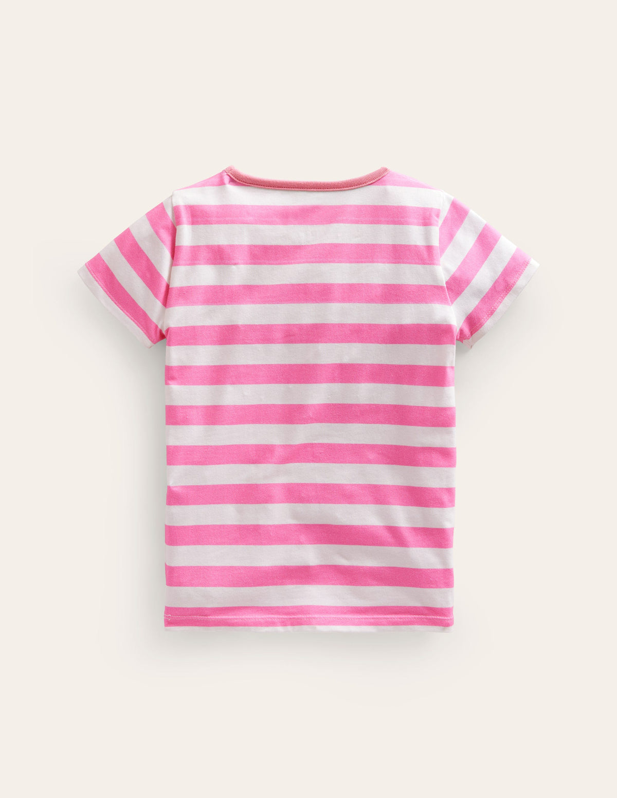 Short Sleeve Appliqué T-shirt-Cosmos Pink/Ivory Turtle-2