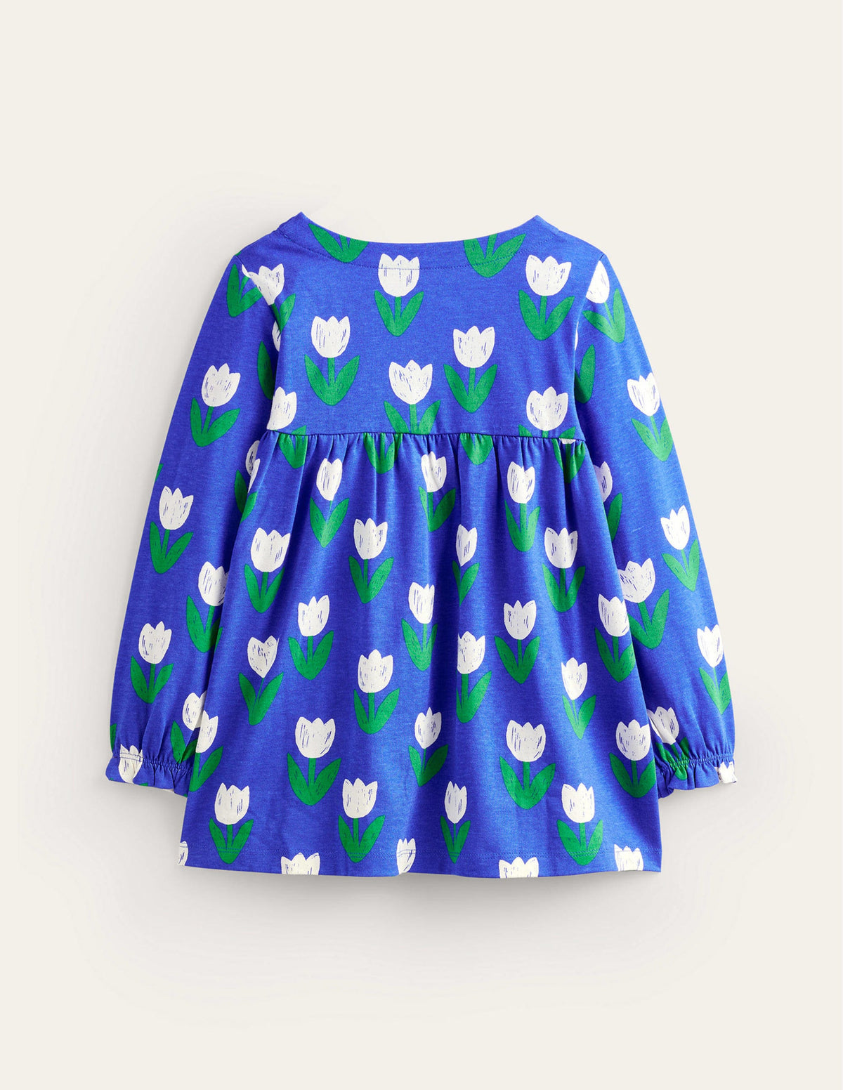 Hotchpotch Printed Tunic-Blue Heron Tulips - Image 2