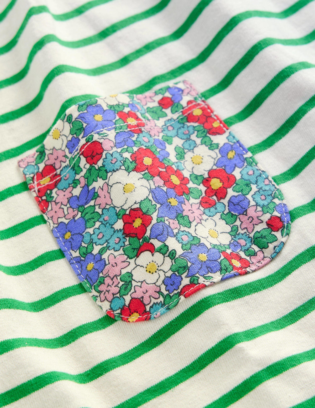 Hotchpotch Printed Tunic-Runner Bean/Ivory Floral - Image 3