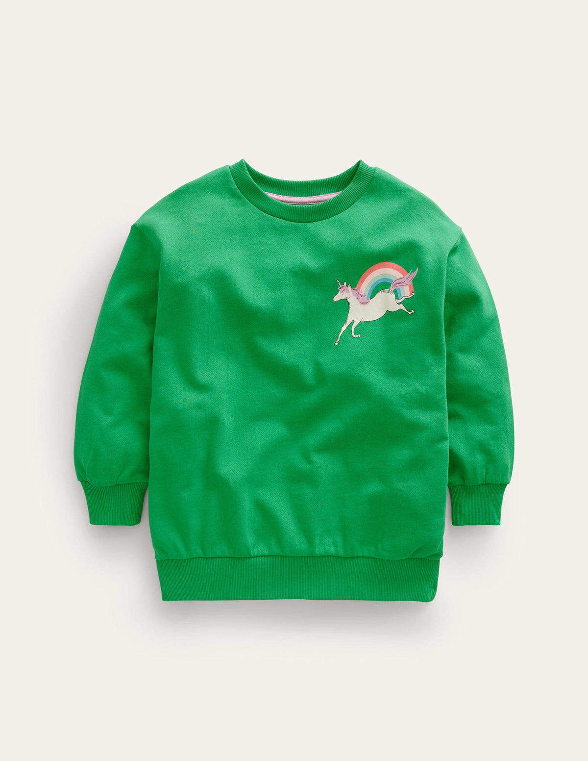 longer length sweat-Green Unicorn - Image 1