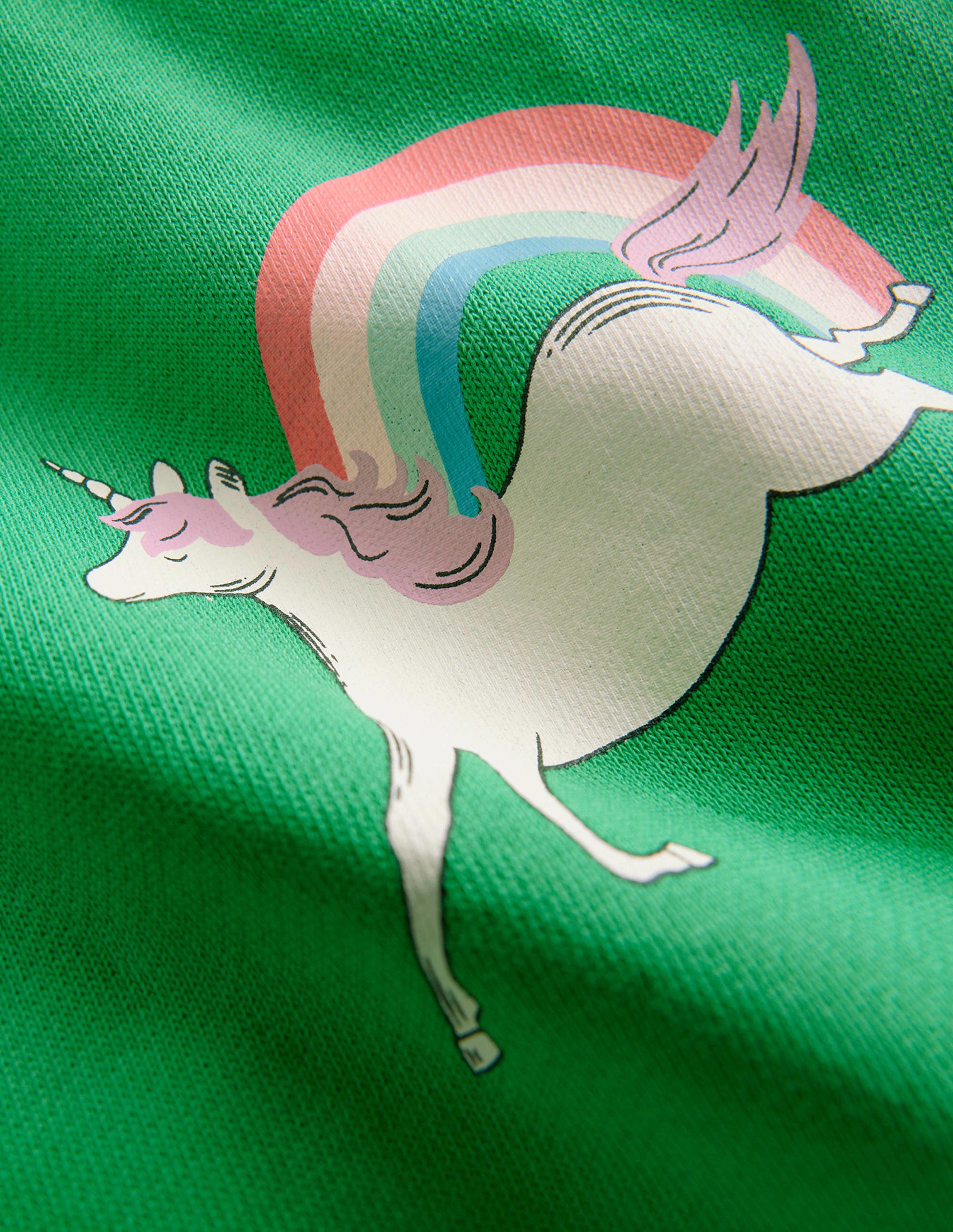longer length sweat-Green Unicorn - Image 3