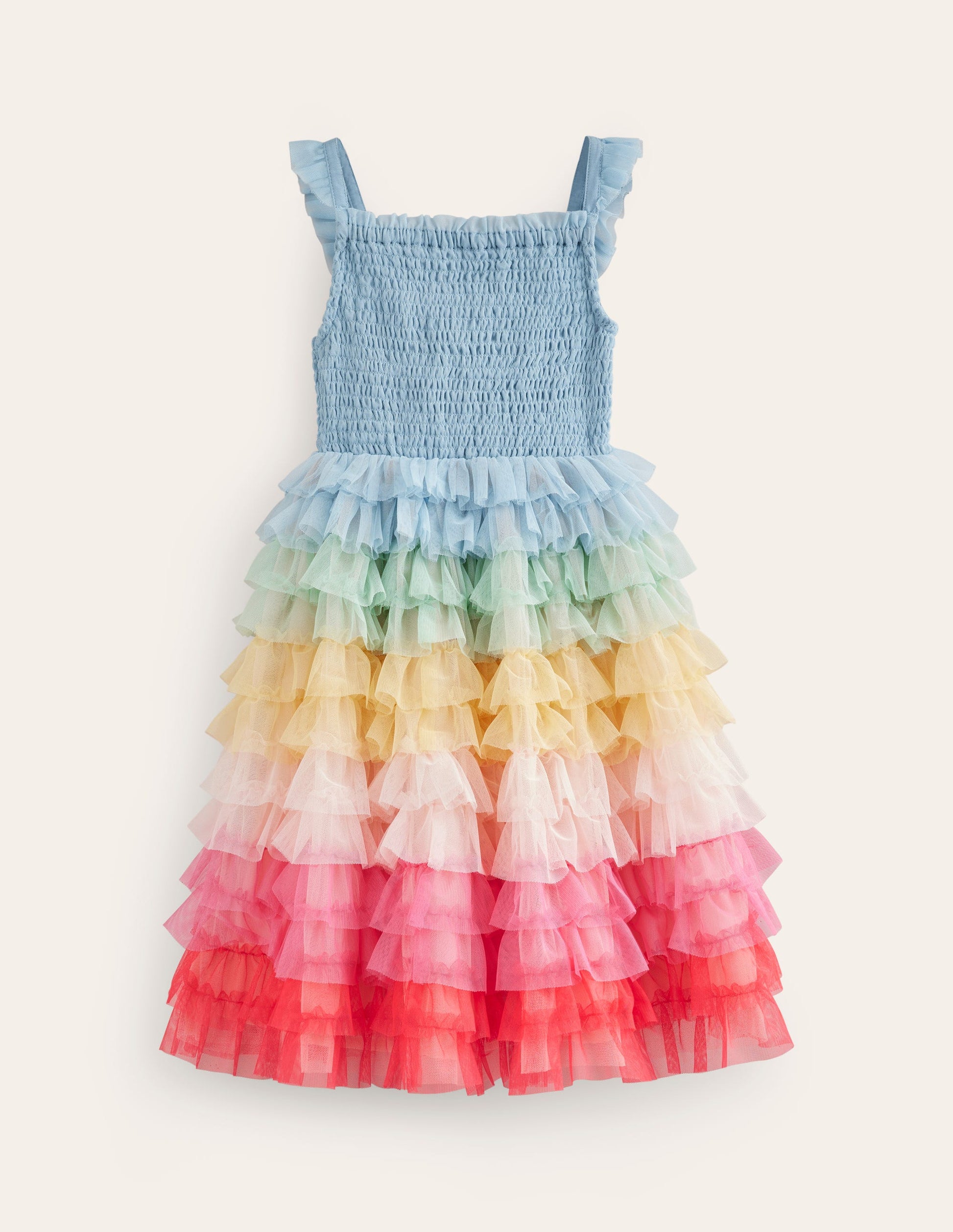 Rainbow Skirt Tulle Dress-Multi Rainbow-1