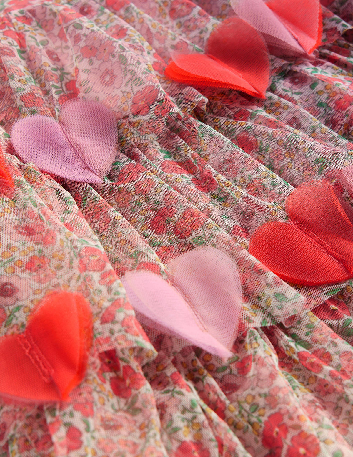 Heart Flutter Party Dress-Pink Flowerbed-3