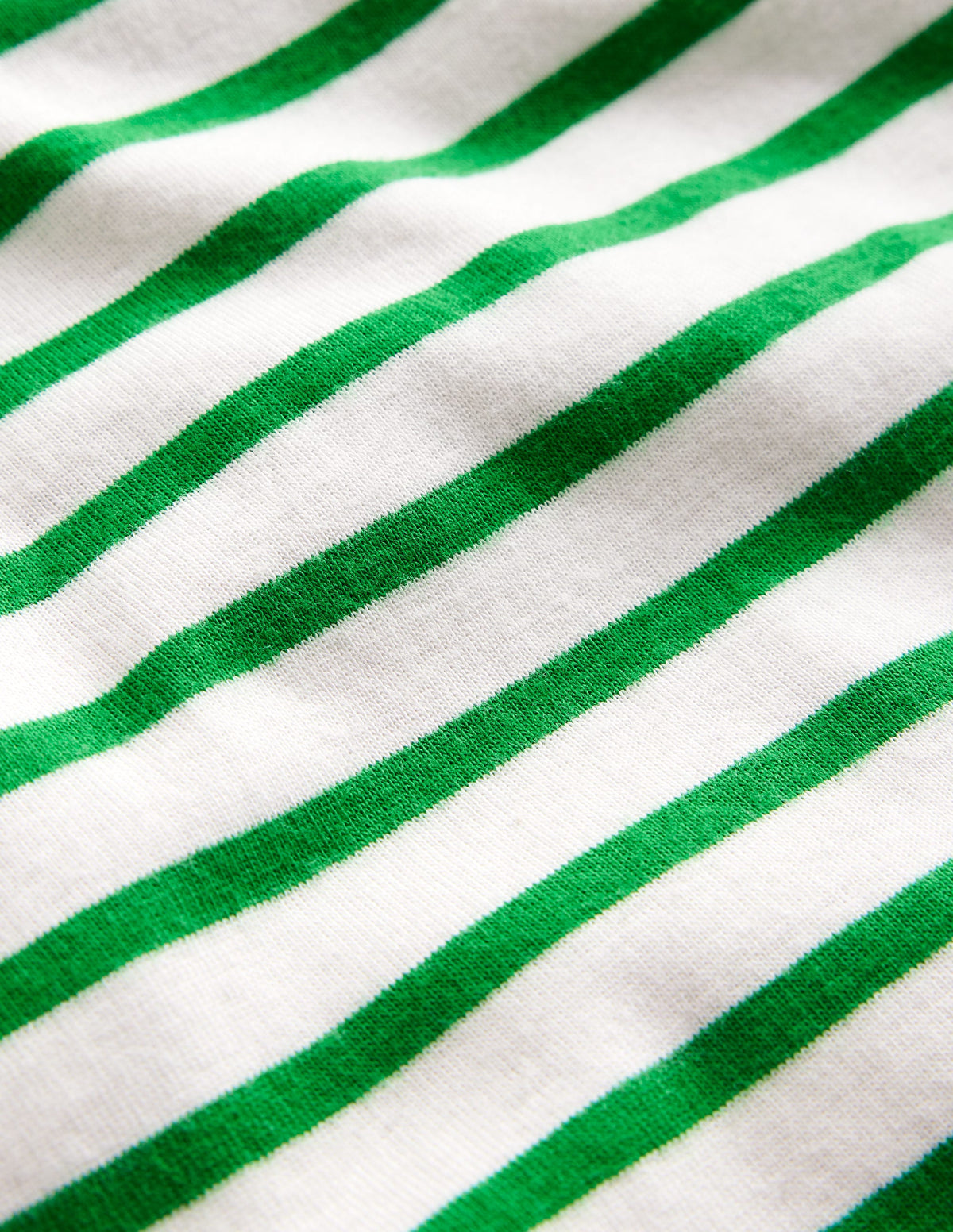Striped Short John Pyjamas-Ivory/Green Breton - Image 3
