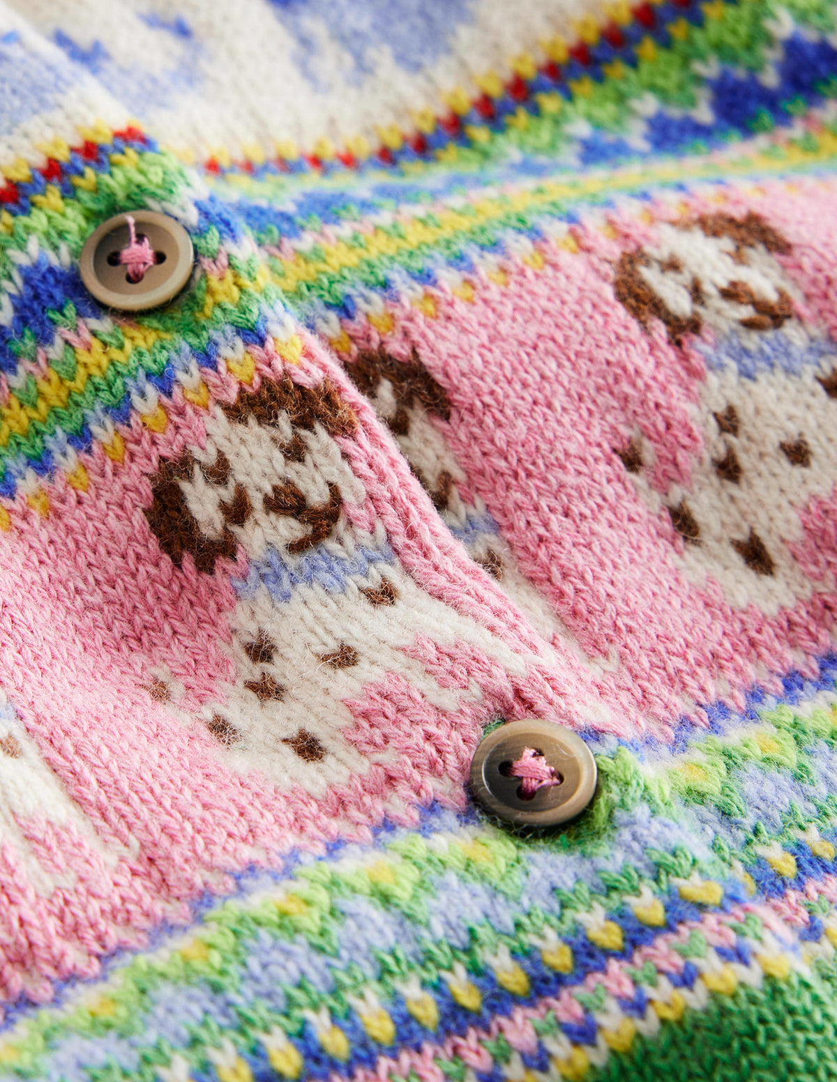 Fair Isle Cardigan-Aloe Green Dogs-3