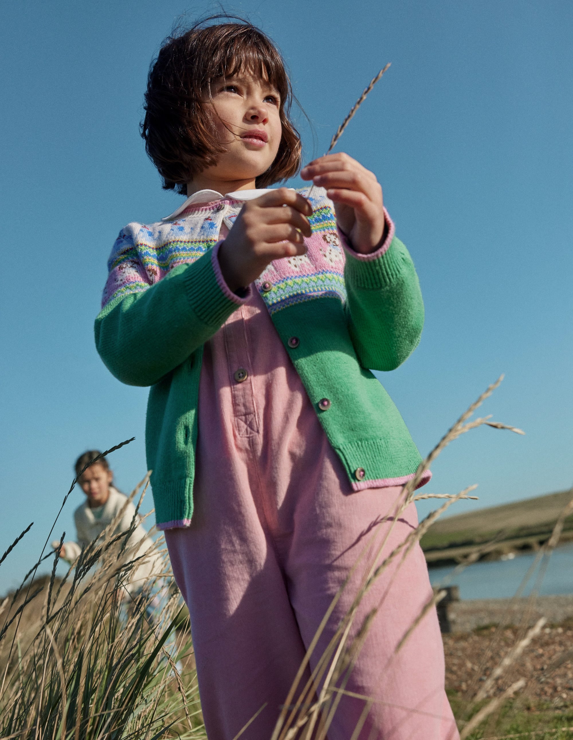 Fair Isle Cardigan-Aloe Green Dogs - Image 4