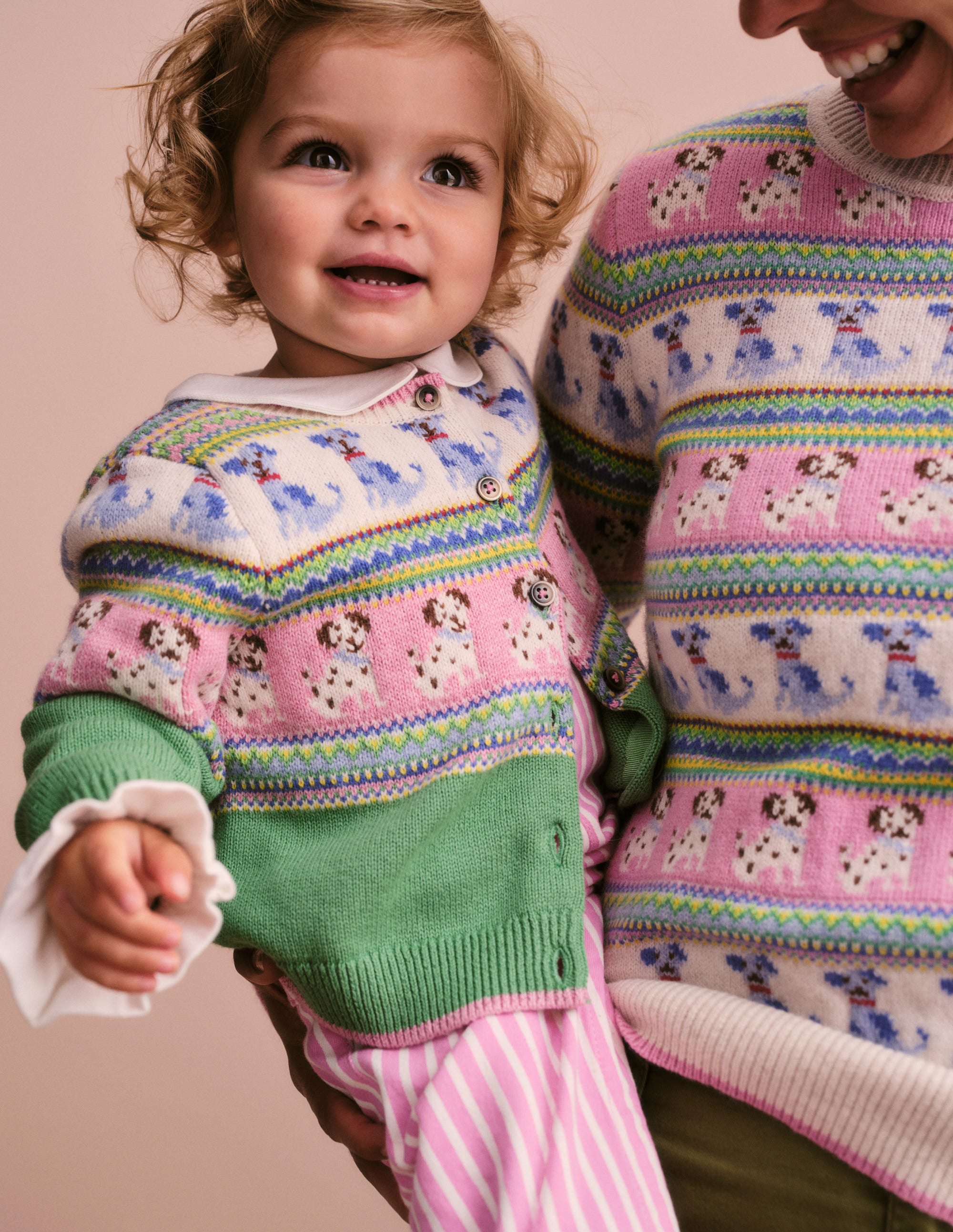Fair Isle Cardigan-Aloe Green Dogs - Image 5