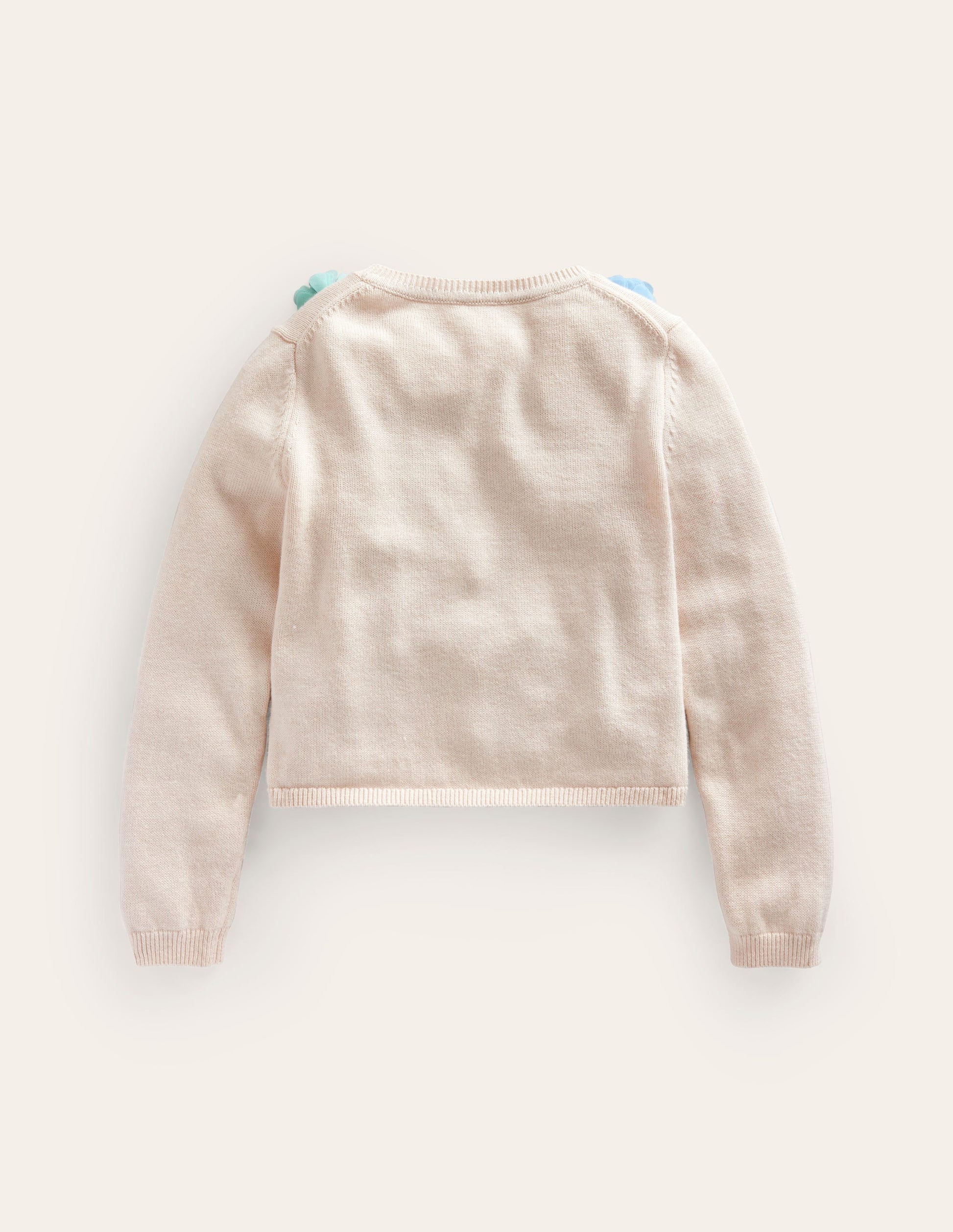 Occasion Tulle Flower Cardigan-Ivory-2