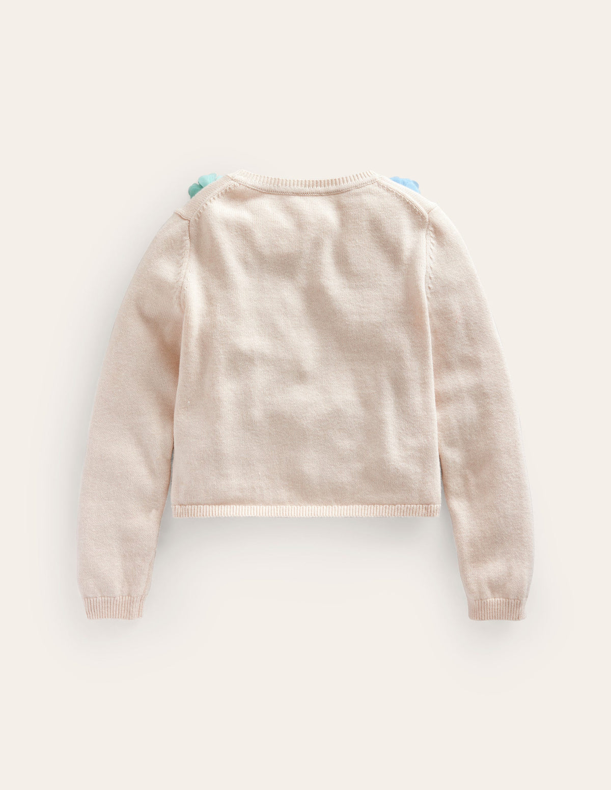 Occasion Tulle Flower Cardigan-Ivory - Image 2