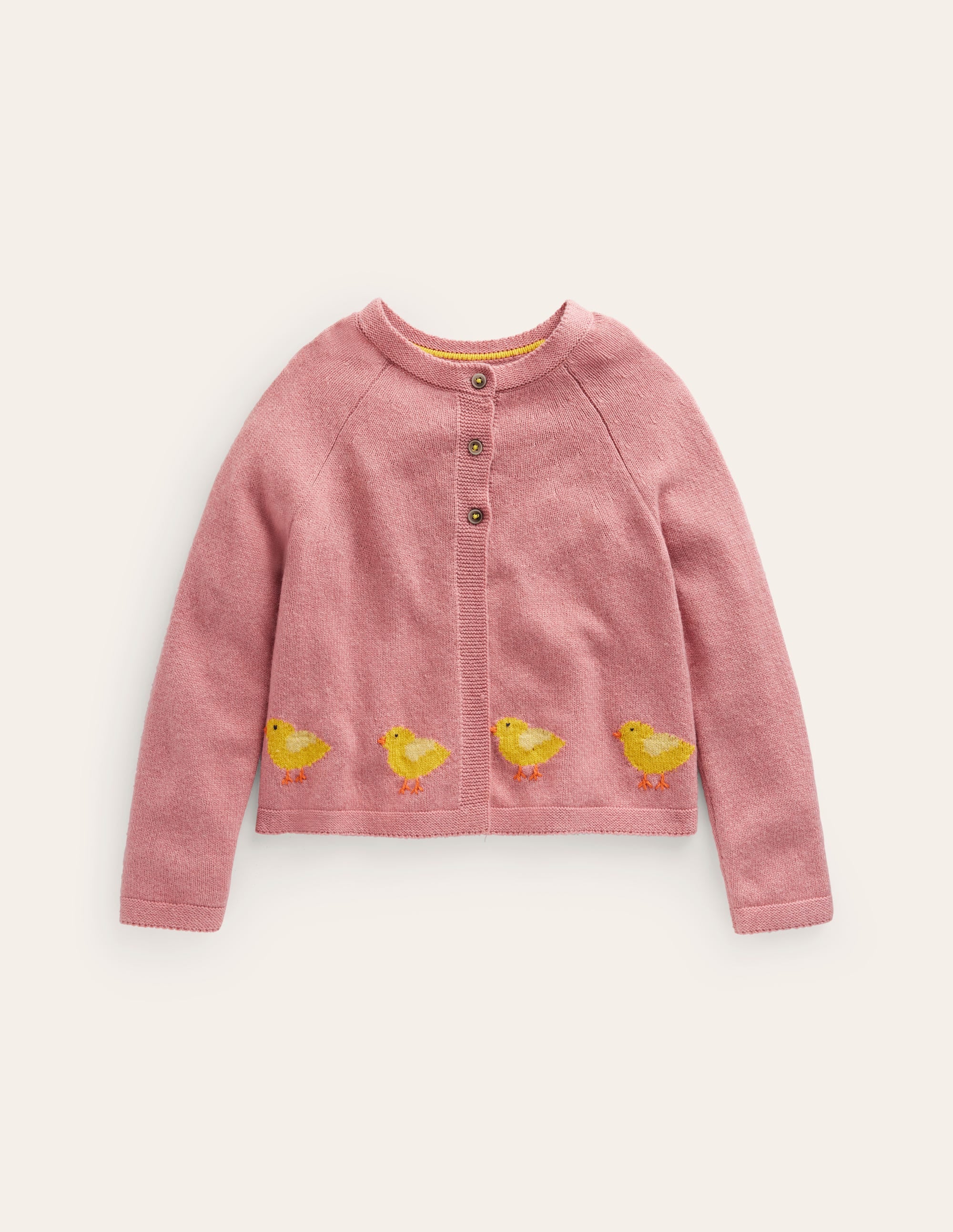 Embroidered Flower Cardigan-Almond Pink Chicks - Image 1