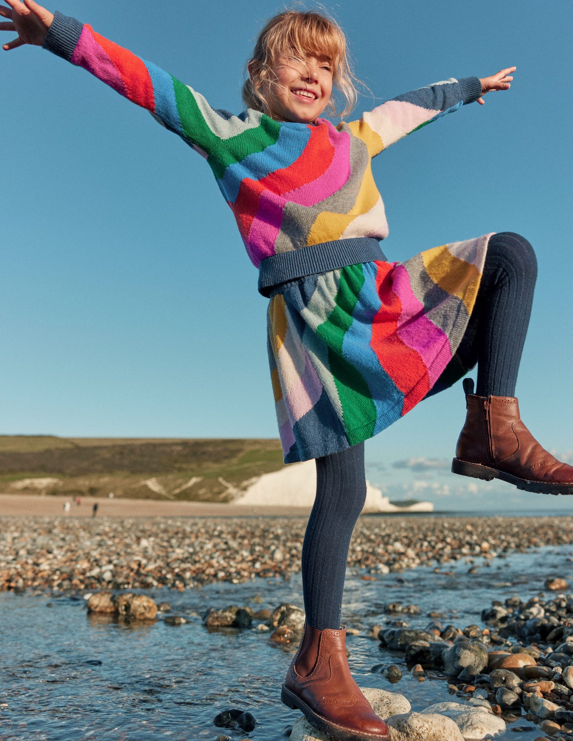 Rainbow Wave Sweater-Multi-3