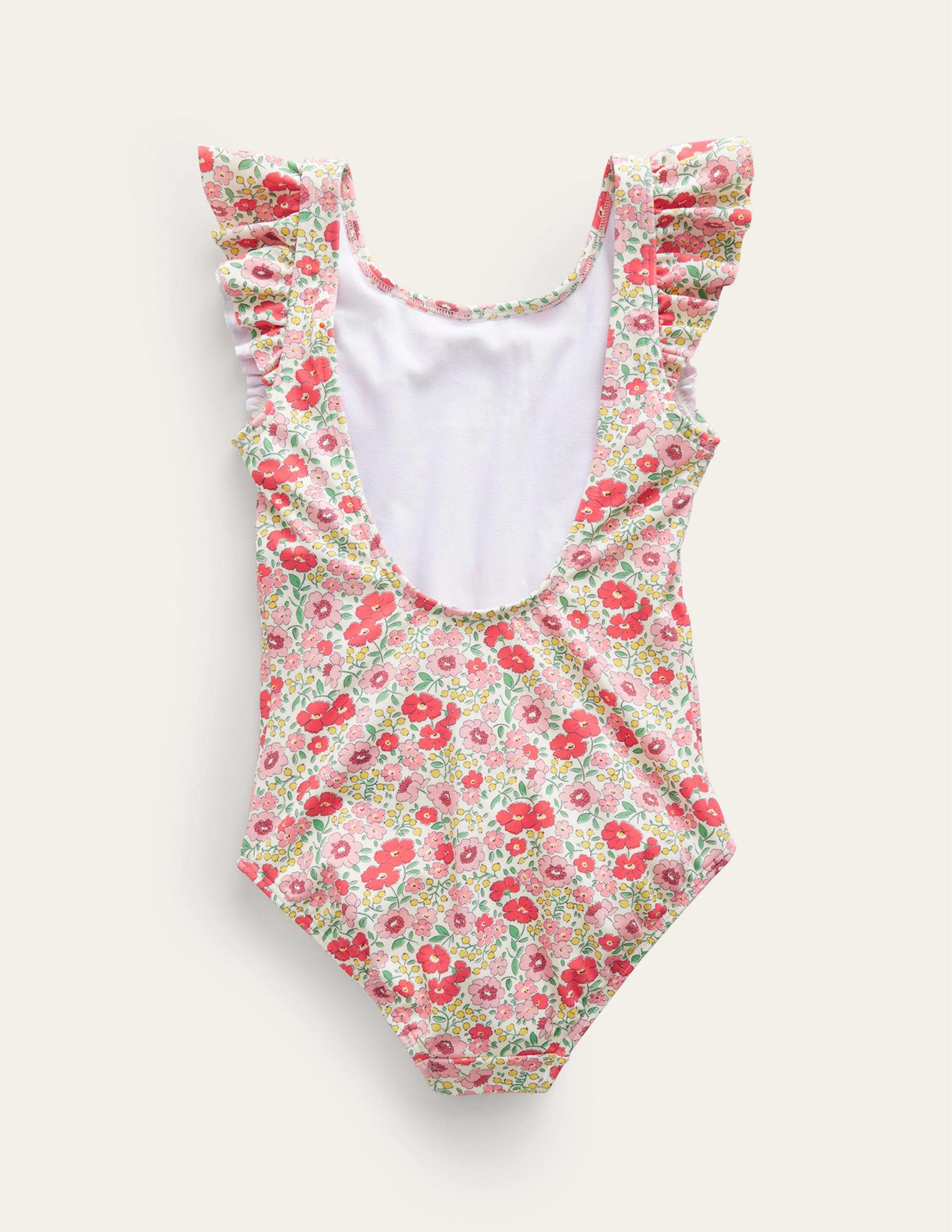 Logo Flutter Sleeve Swimsuit-Flowerbed Hearts-2