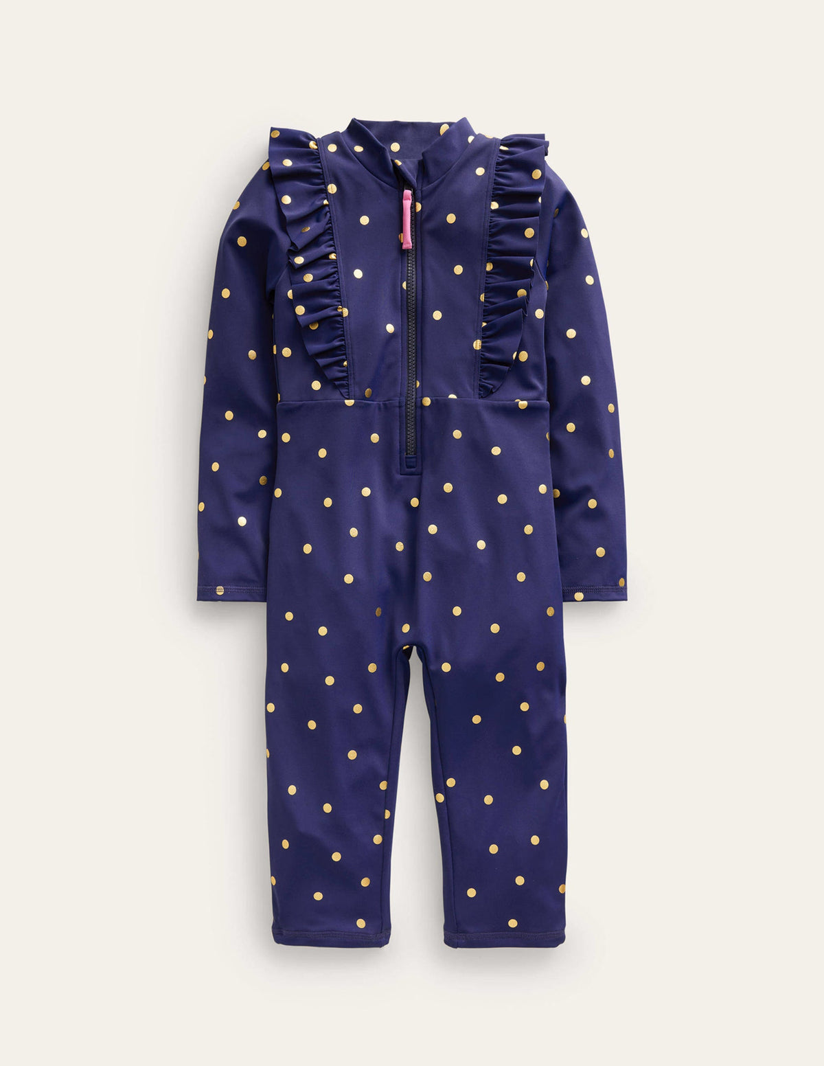 Sun Safe Surf Suit-Navy, Gold Spot - Image 1