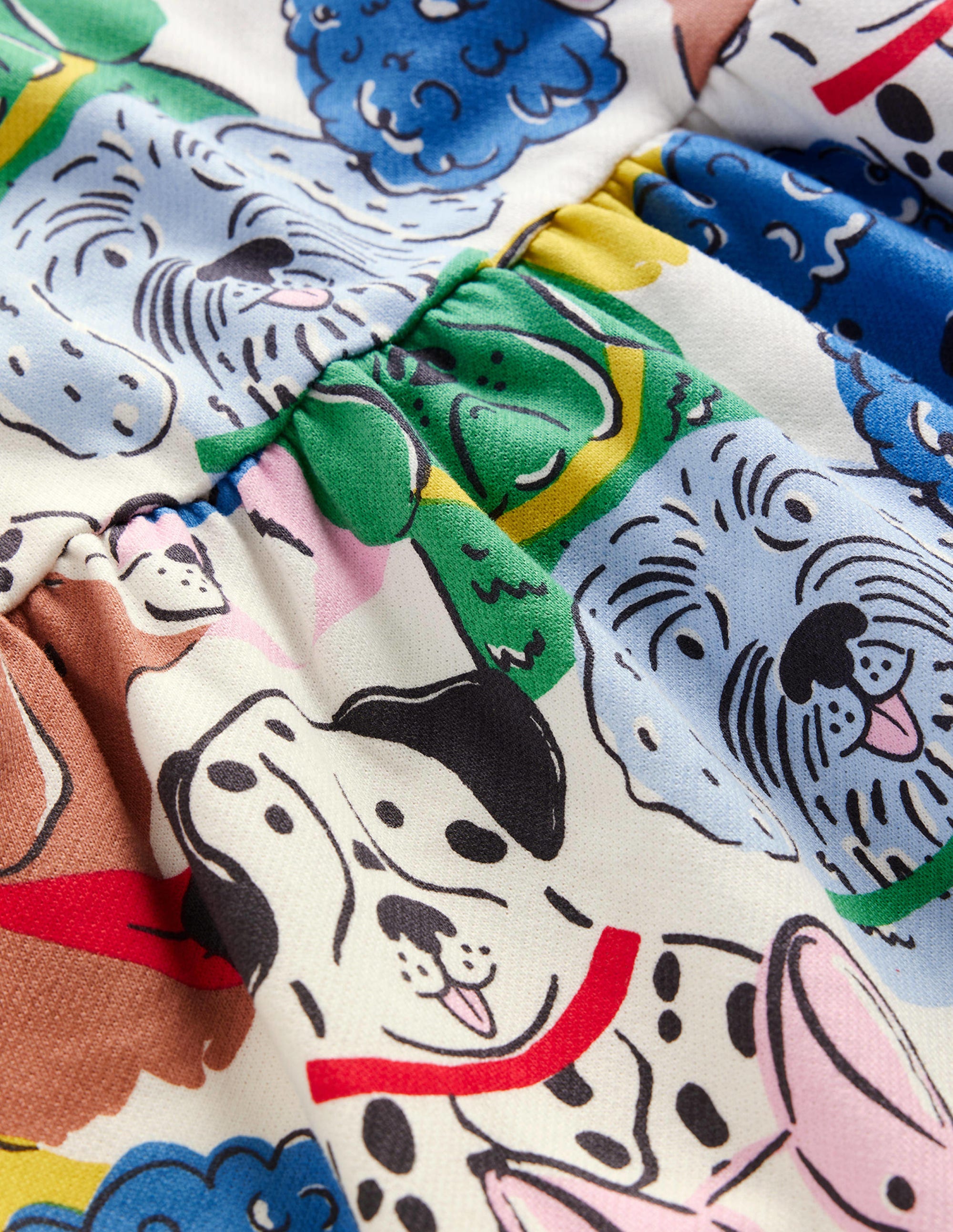 Printed Sweatshirt Dress-Multi Dogs - Image 3