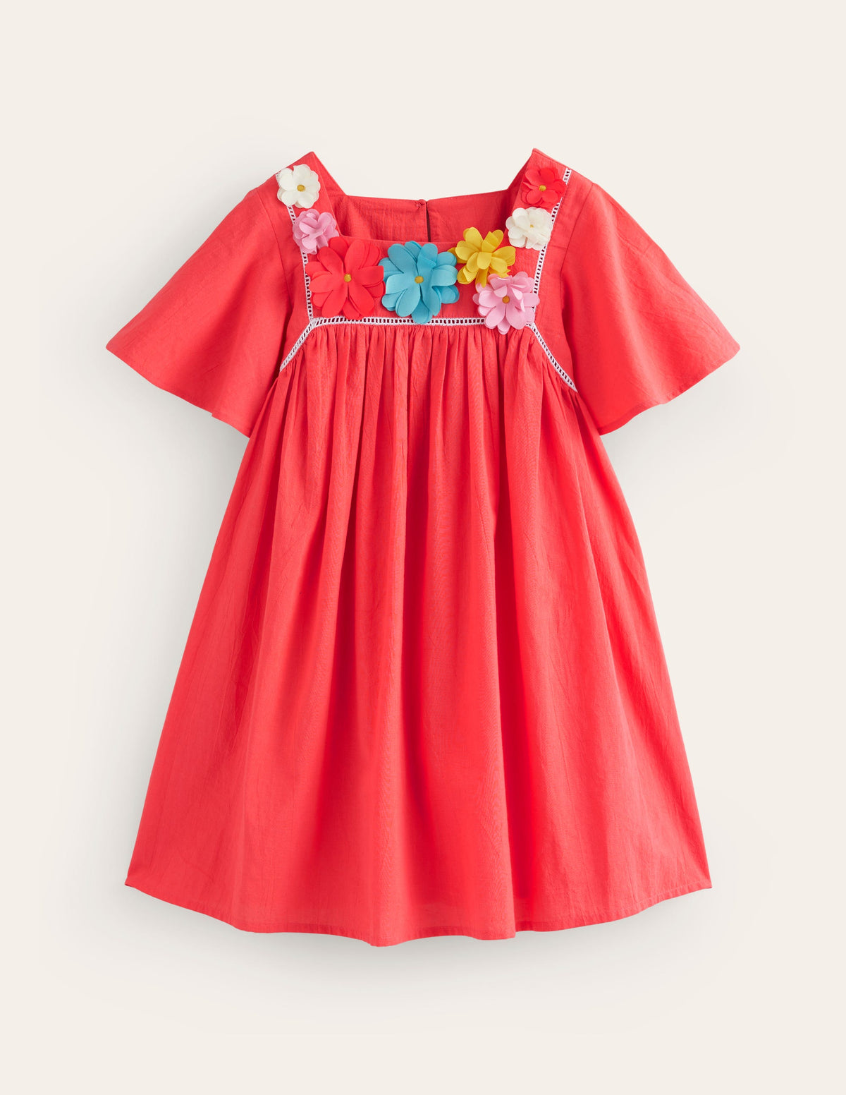 Lightweight Vacation Dress-Jam Red-1