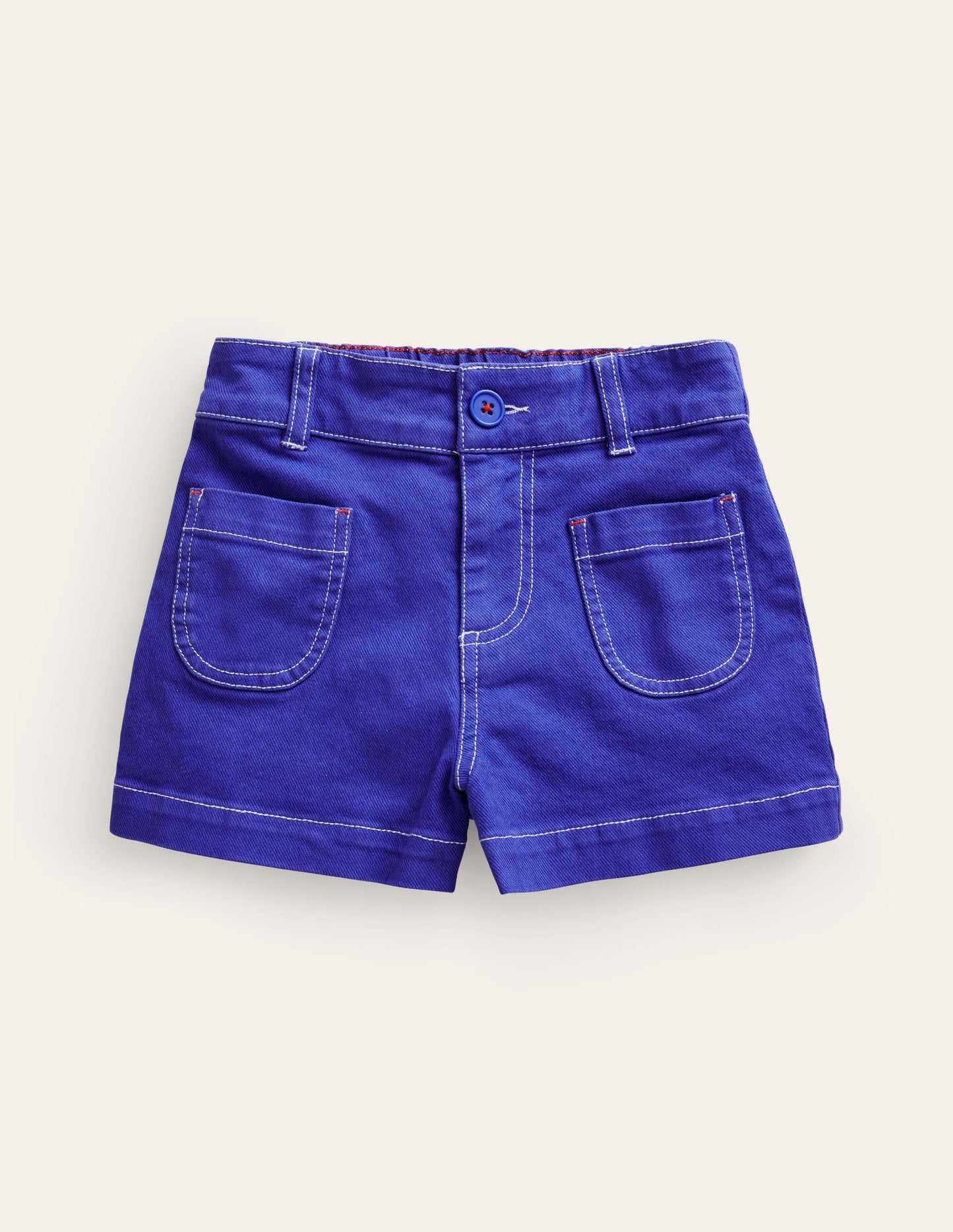 High Waisted Shorts-Blue Heron