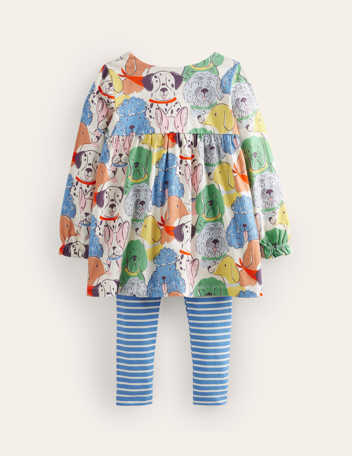 Long Sleeve Printed Tunic Set-Multi Dogs - Image 2