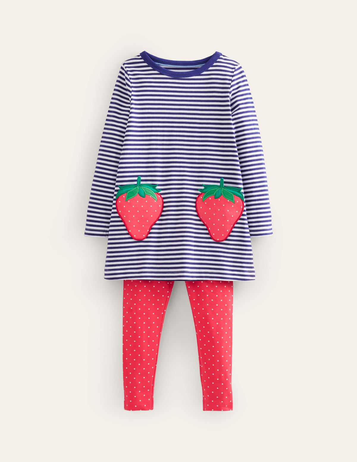 Fun Tunic and Legging set-Starboard/Ivory Stripe-1