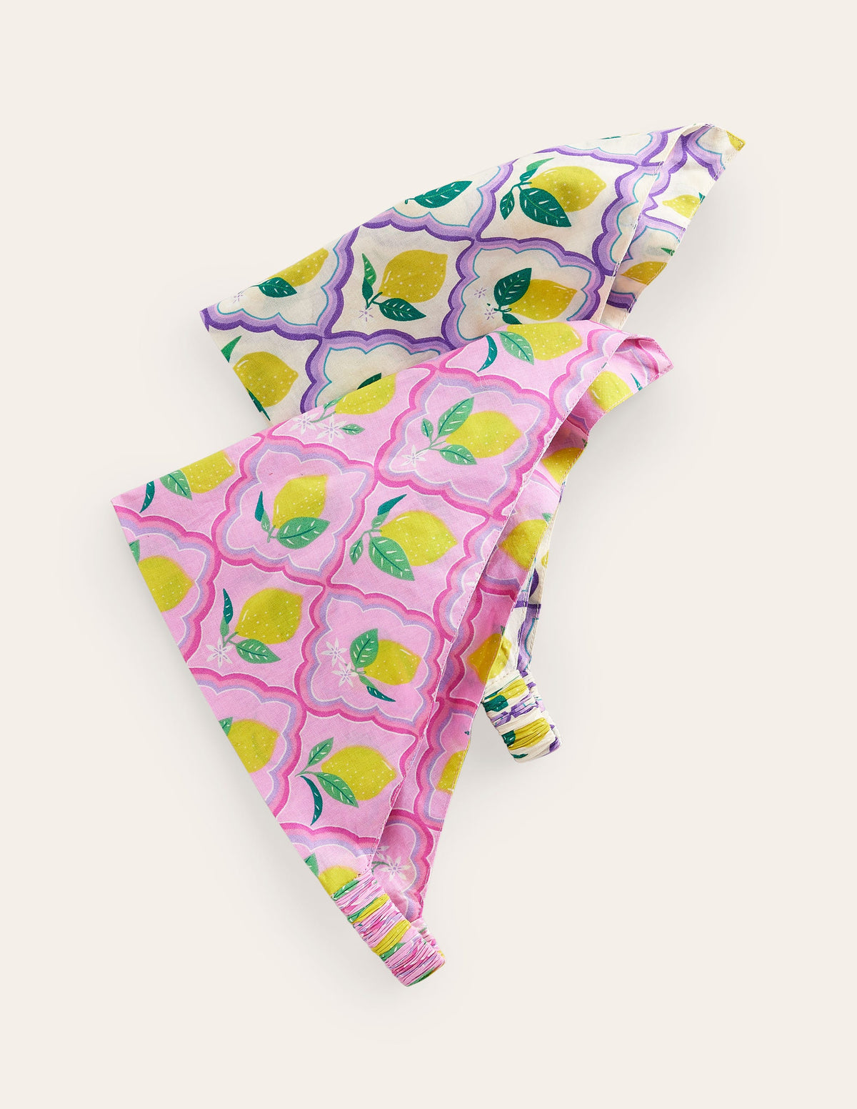 2 Pack Headscarves-Pink Lemon Grove - Image 2