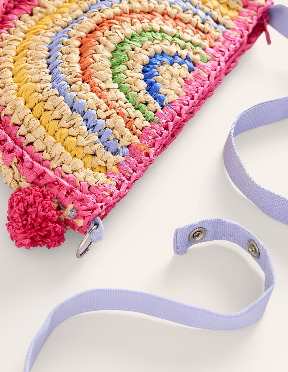 Straw Rainbow Bag-Multi Rainbow - Image 2