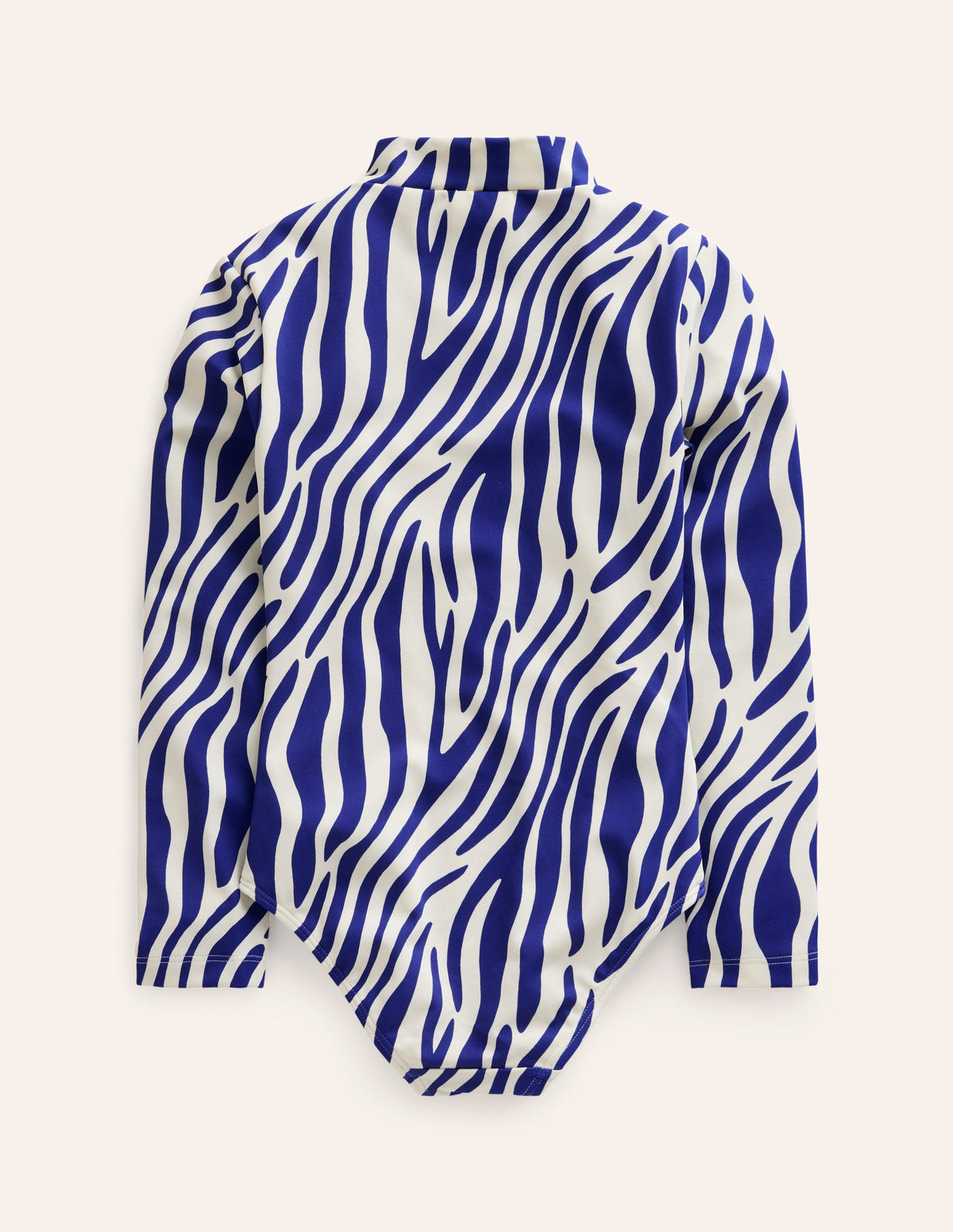 Long-sleeved Swimsuit-Sapphire Blue Zebra - Image 2