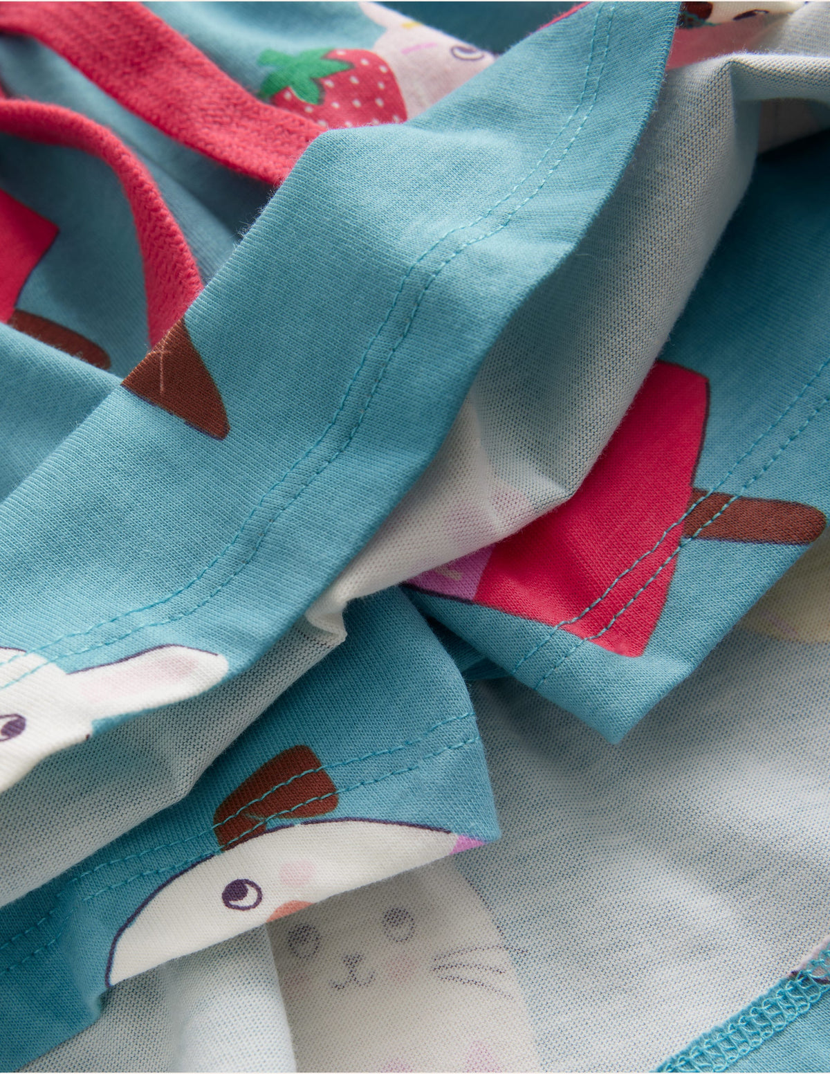 Printed Jersey Skort-Aqua Sea Ice Cream - Image 3