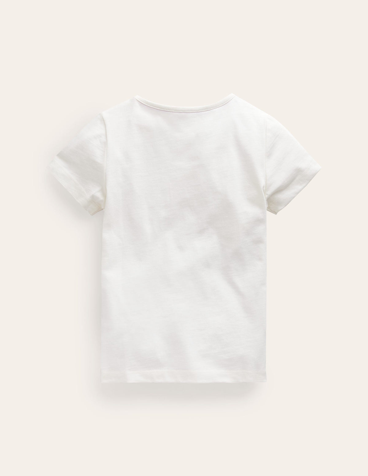 Printed Graphic T-Shirt-Ivory Flamingos-1