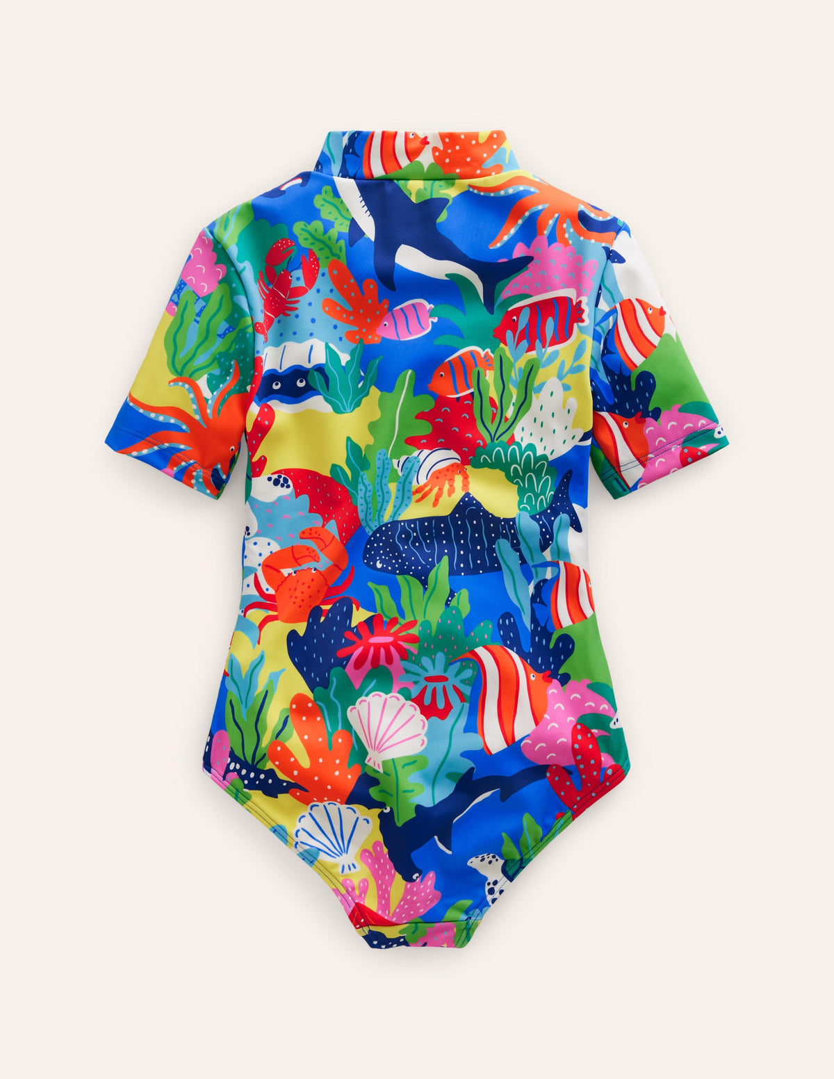 Short-sleeved Swimsuit-Multi Rainbow Reef - Image 2