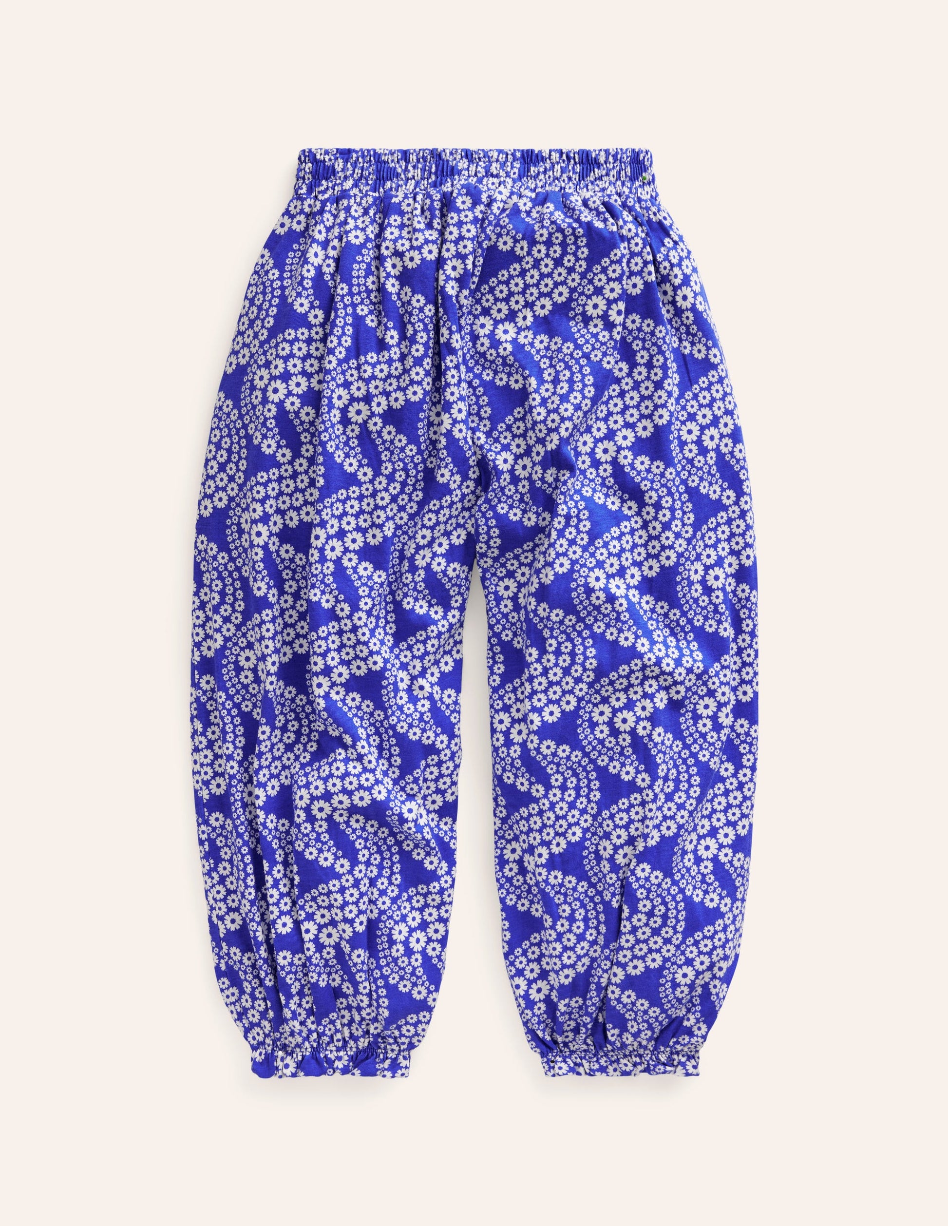 Jersey Harem Pants-Greek Blue Wave-2