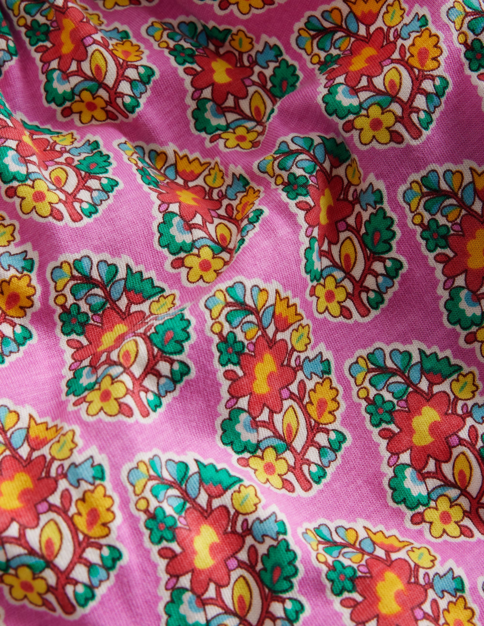 Jersey Harem Pants-Peony Pink Paisley - Image 3