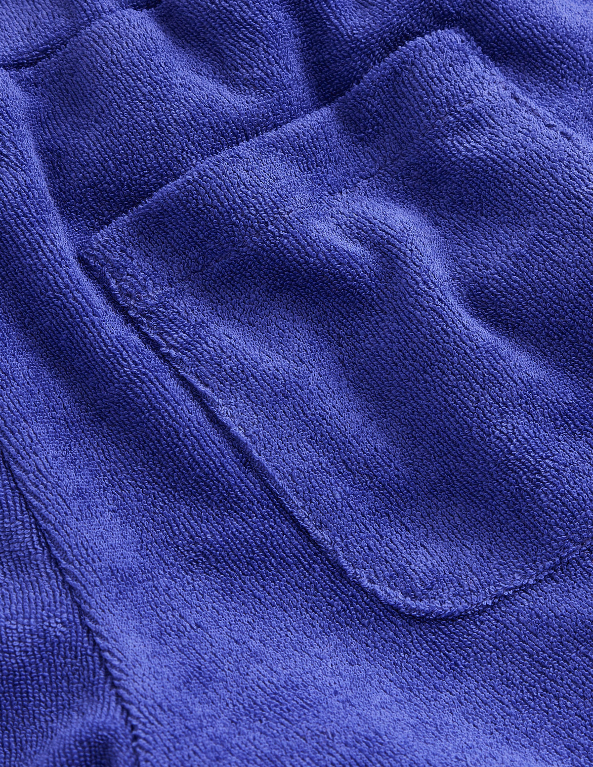 Frill Hem Towelling Short-Wisteria Blue-3