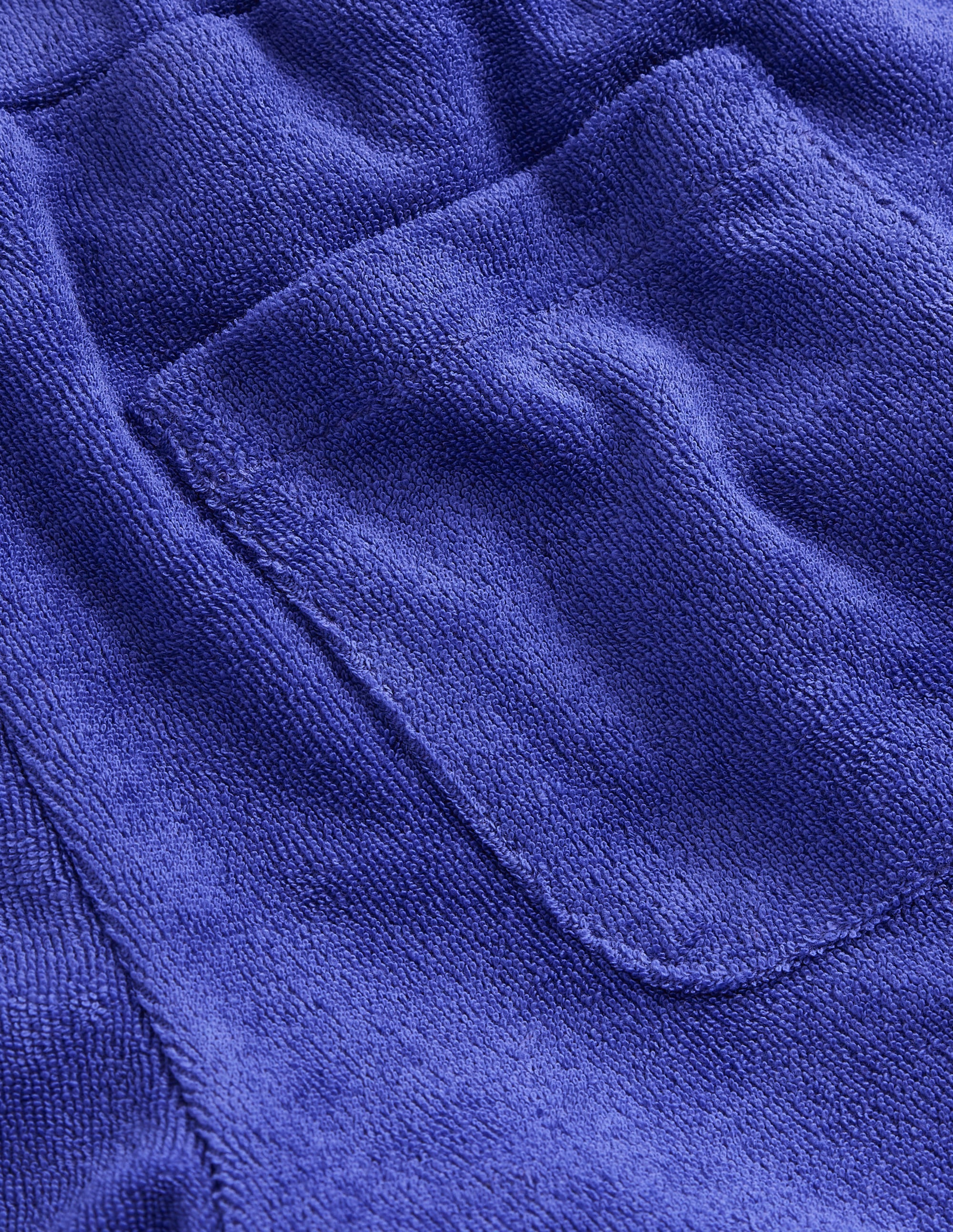 Frill Hem Towelling Short-Wisteria Blue - Image 3
