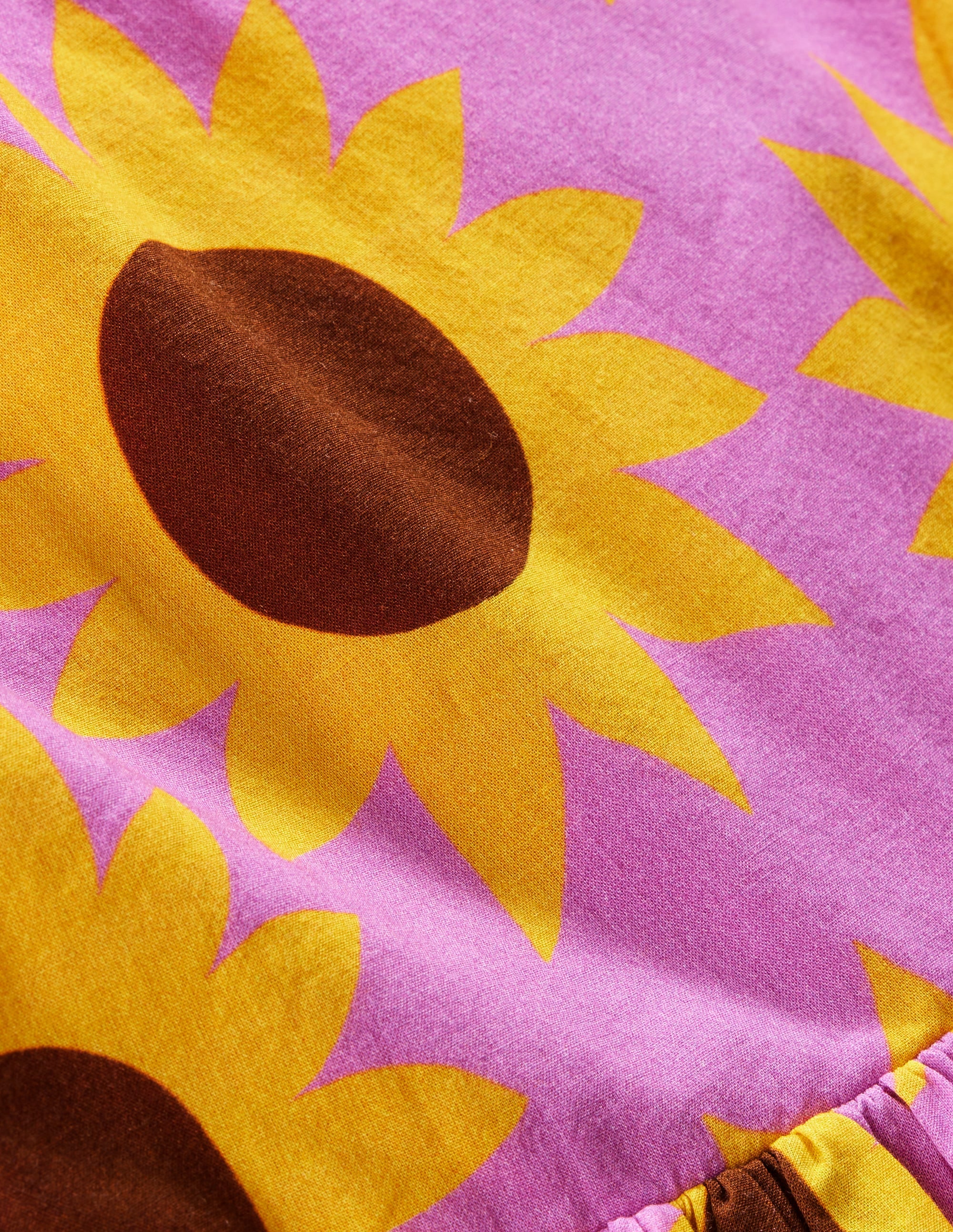 Cross-Back Dress-Pink Sunflower Geo - Image 3