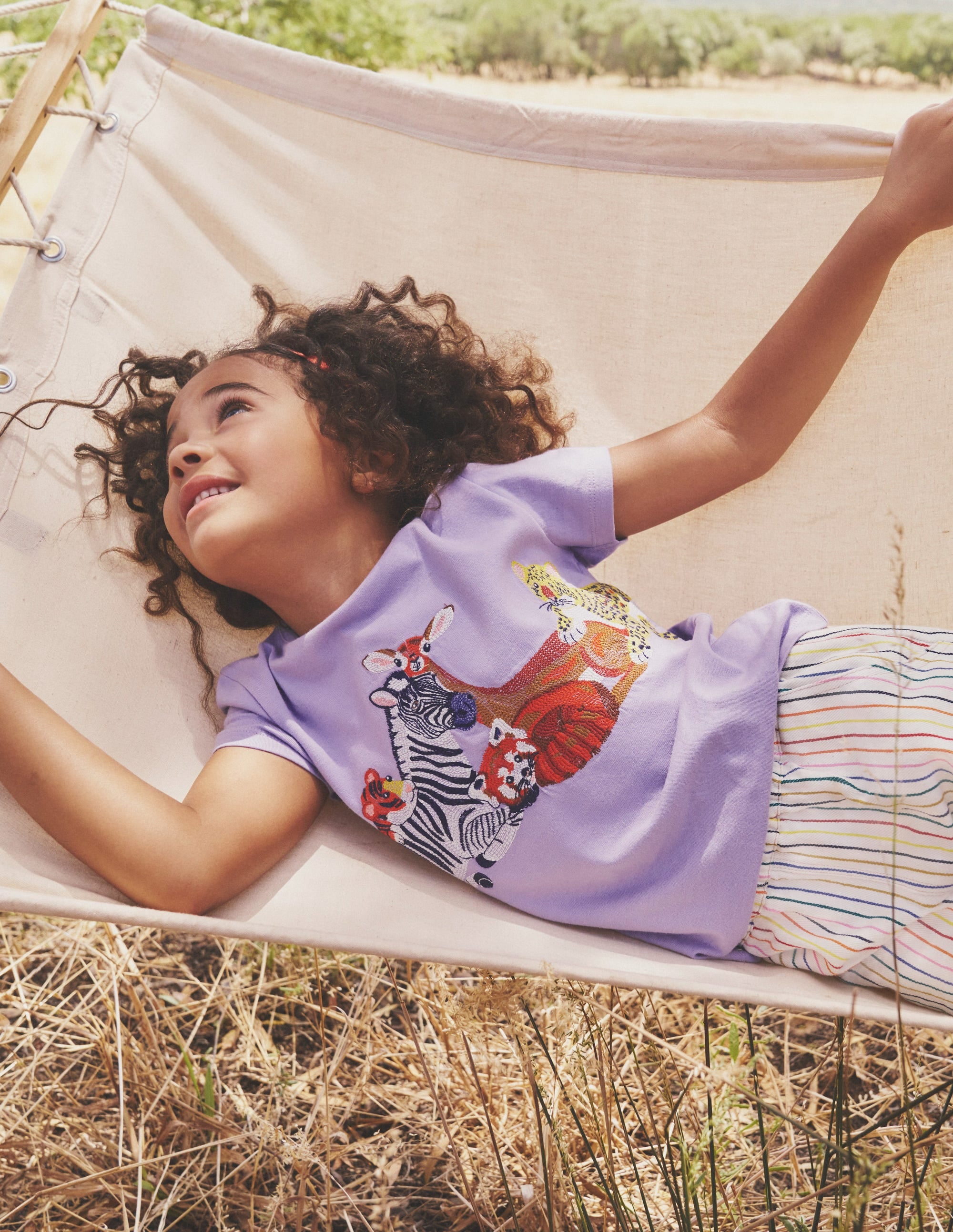 Superstitch Logo T-Shirt-Parma Violet Safari Animals - Image 4