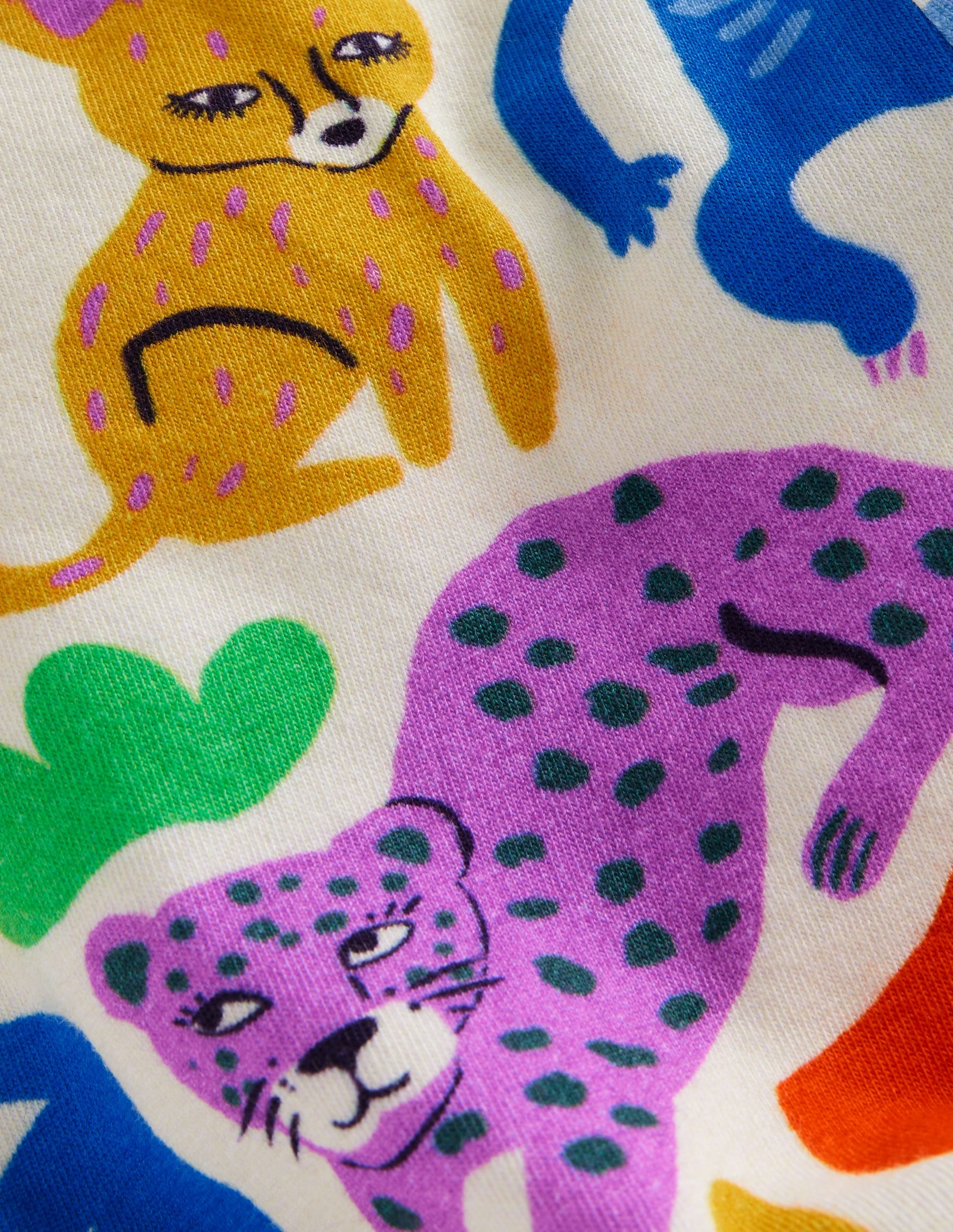Fun Cropped Leggings-Multi Safari Friends - Image 3