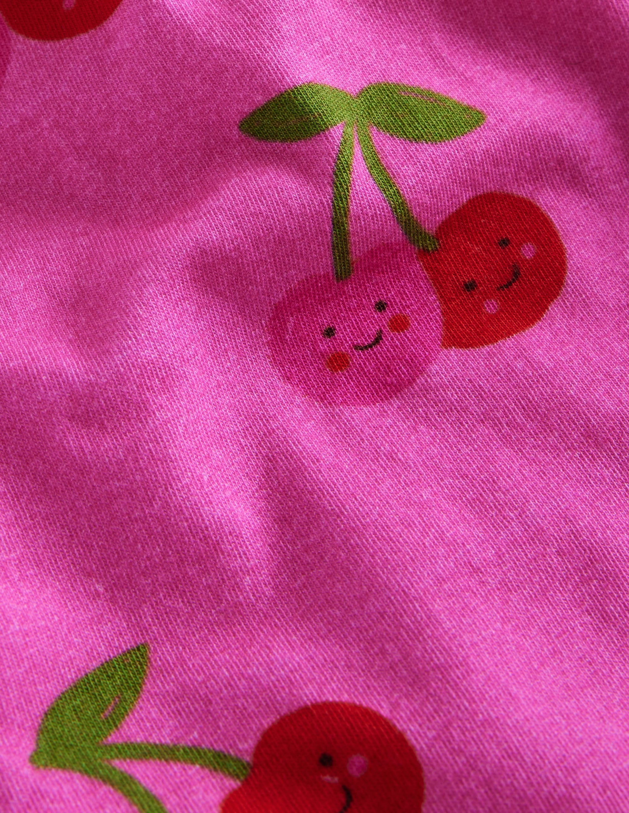 Fun Cropped Leggings-Pink Cherries - Image 3