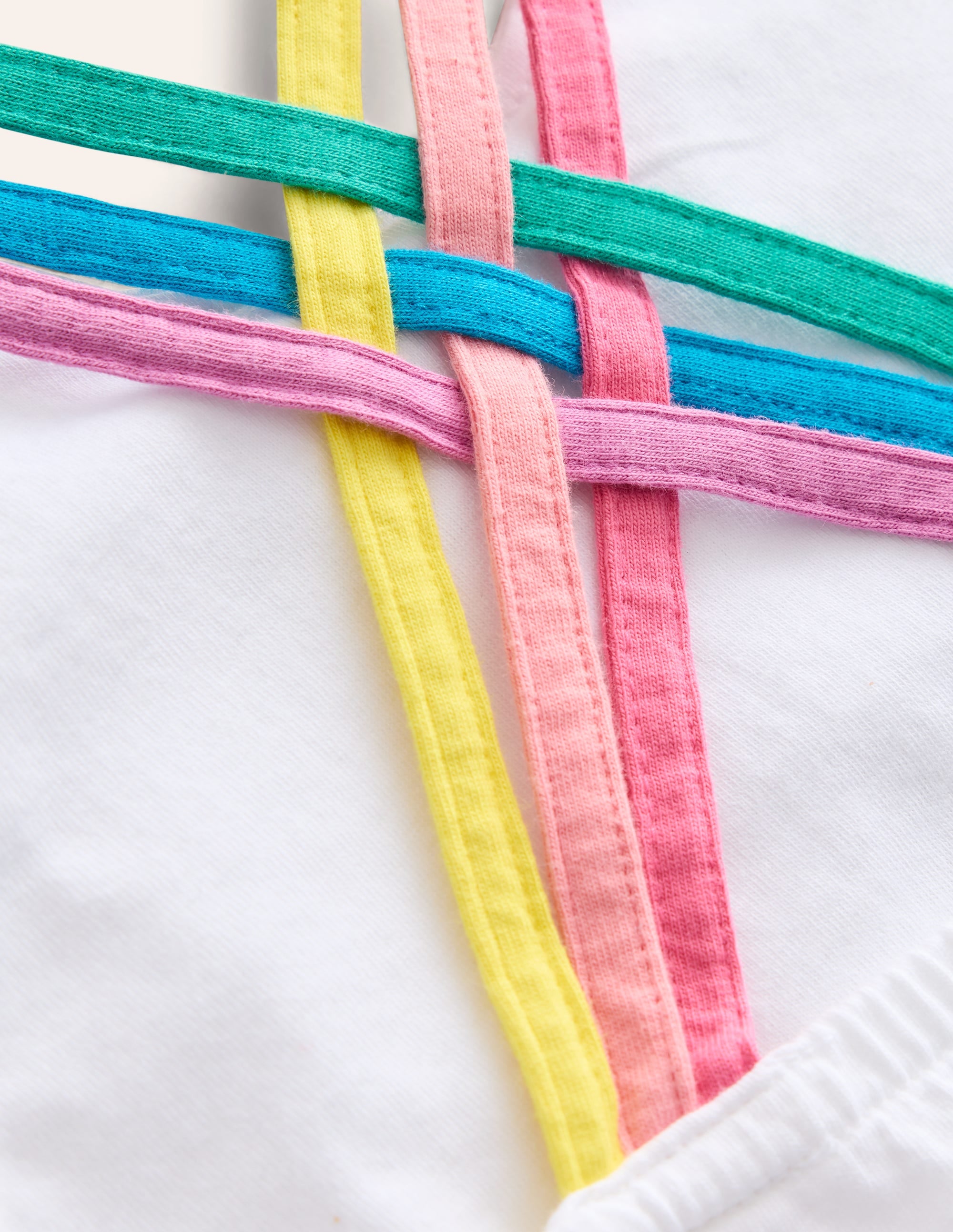 Rainbow Cross-Back Tank-White - Image 3