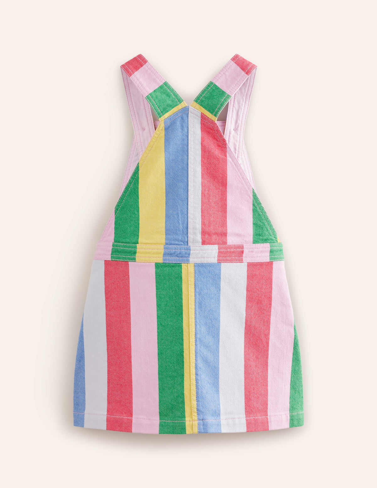 Overall Dress-Multi Rainbow Stripe - Image 2