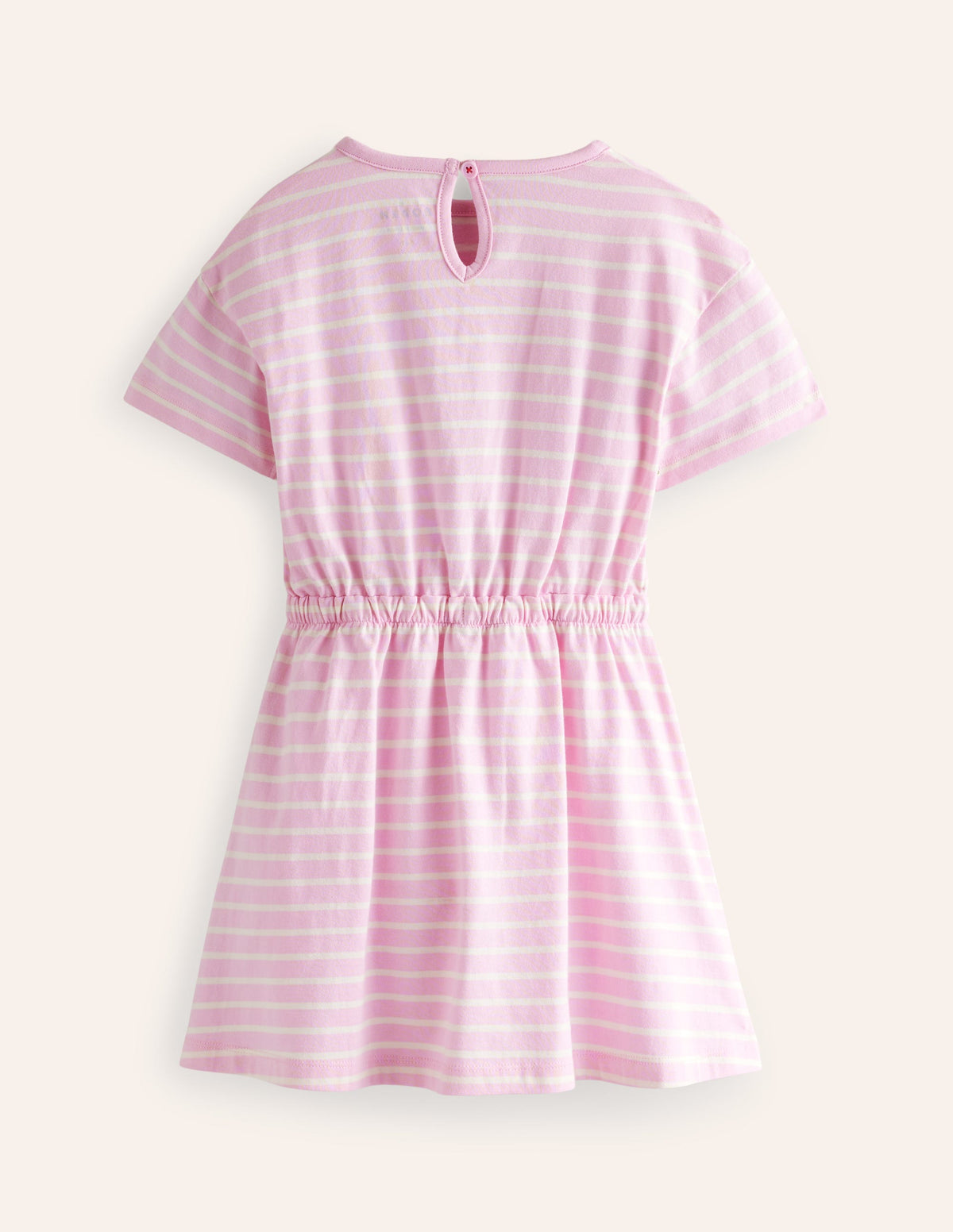 Tie Waist Applique Dress-Sweet Pea/Ivory Ice Cream-2