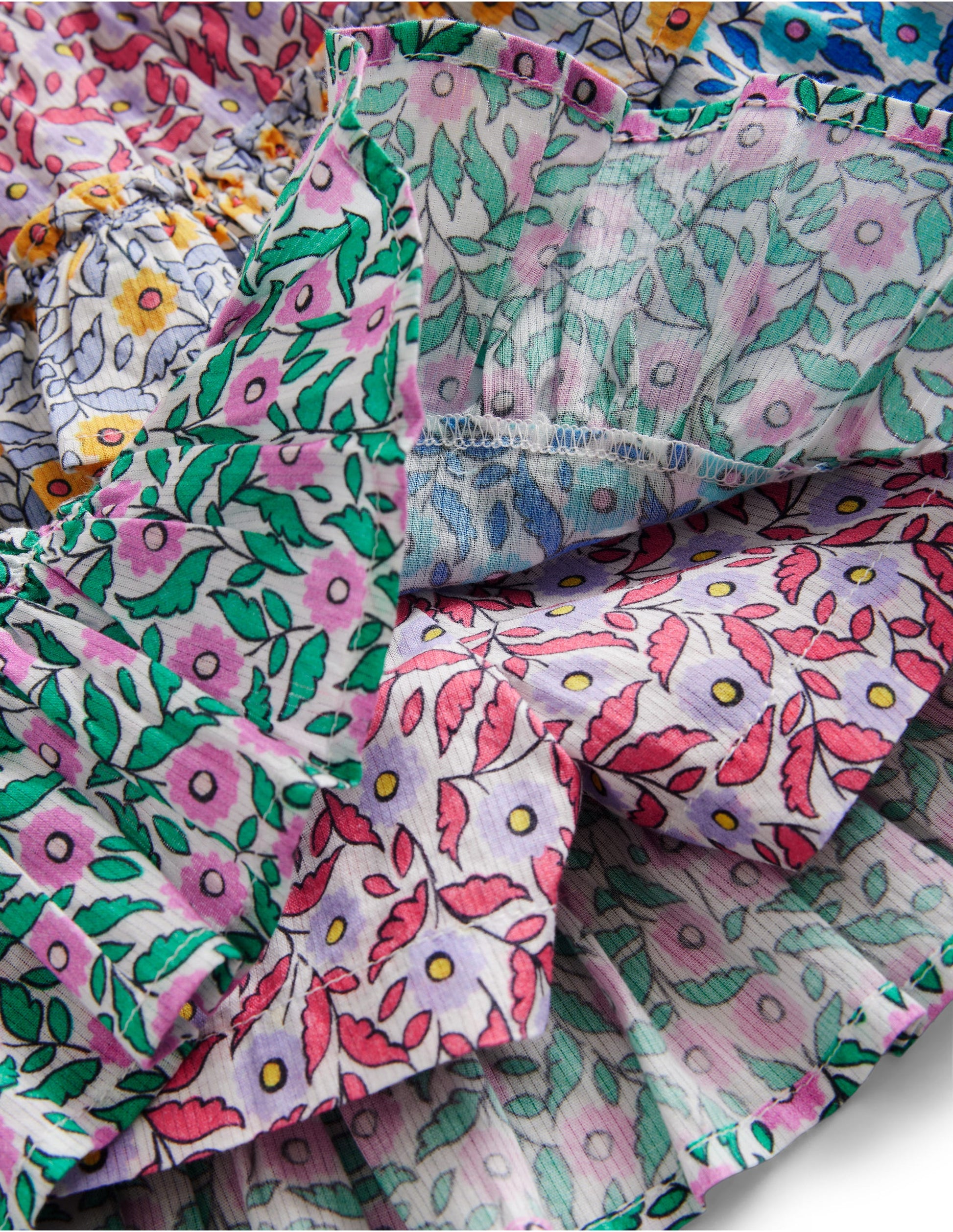 Tiered Printed Skort-Hotchpotch Floral-3