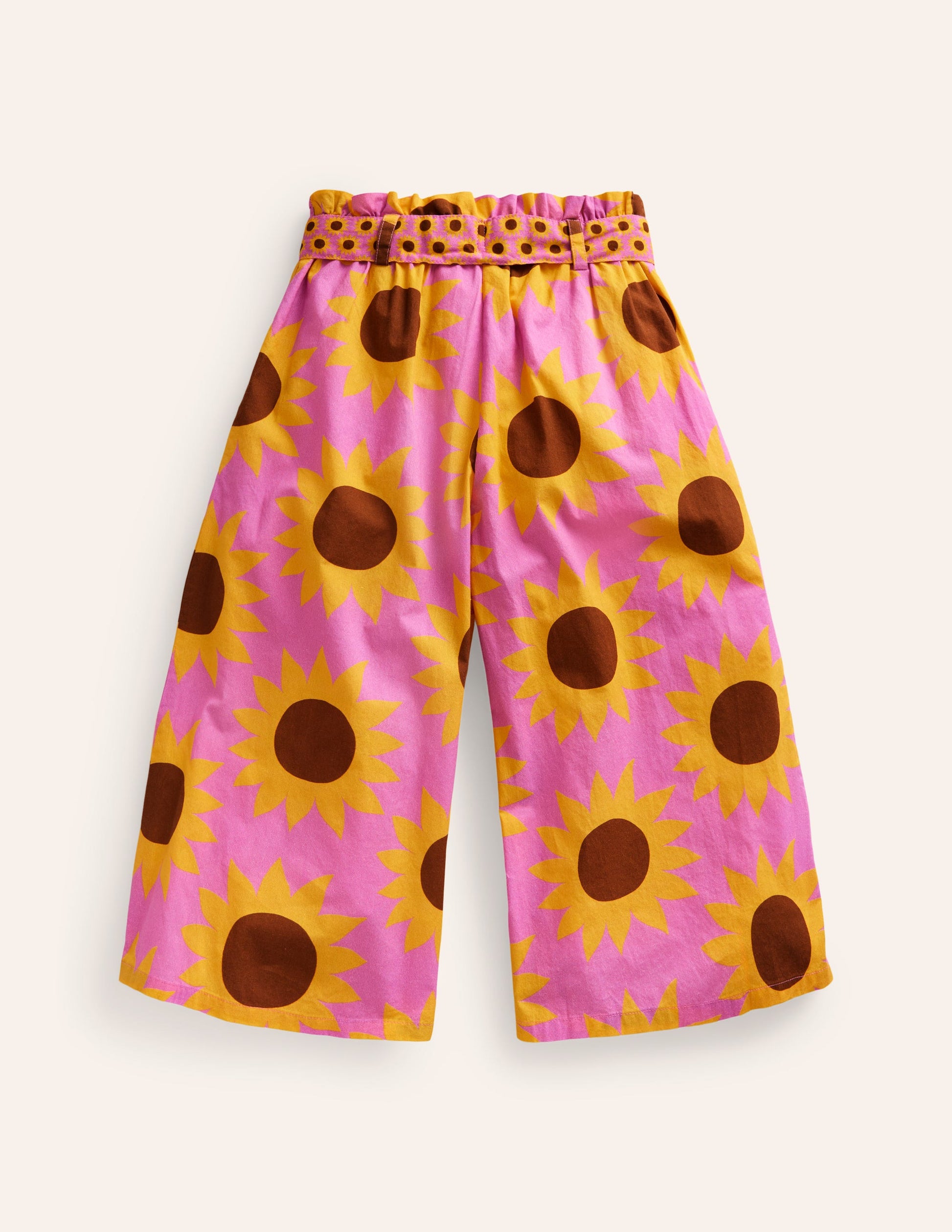 Printed Wide Leg Pants-Pink Sunflower Geo-2