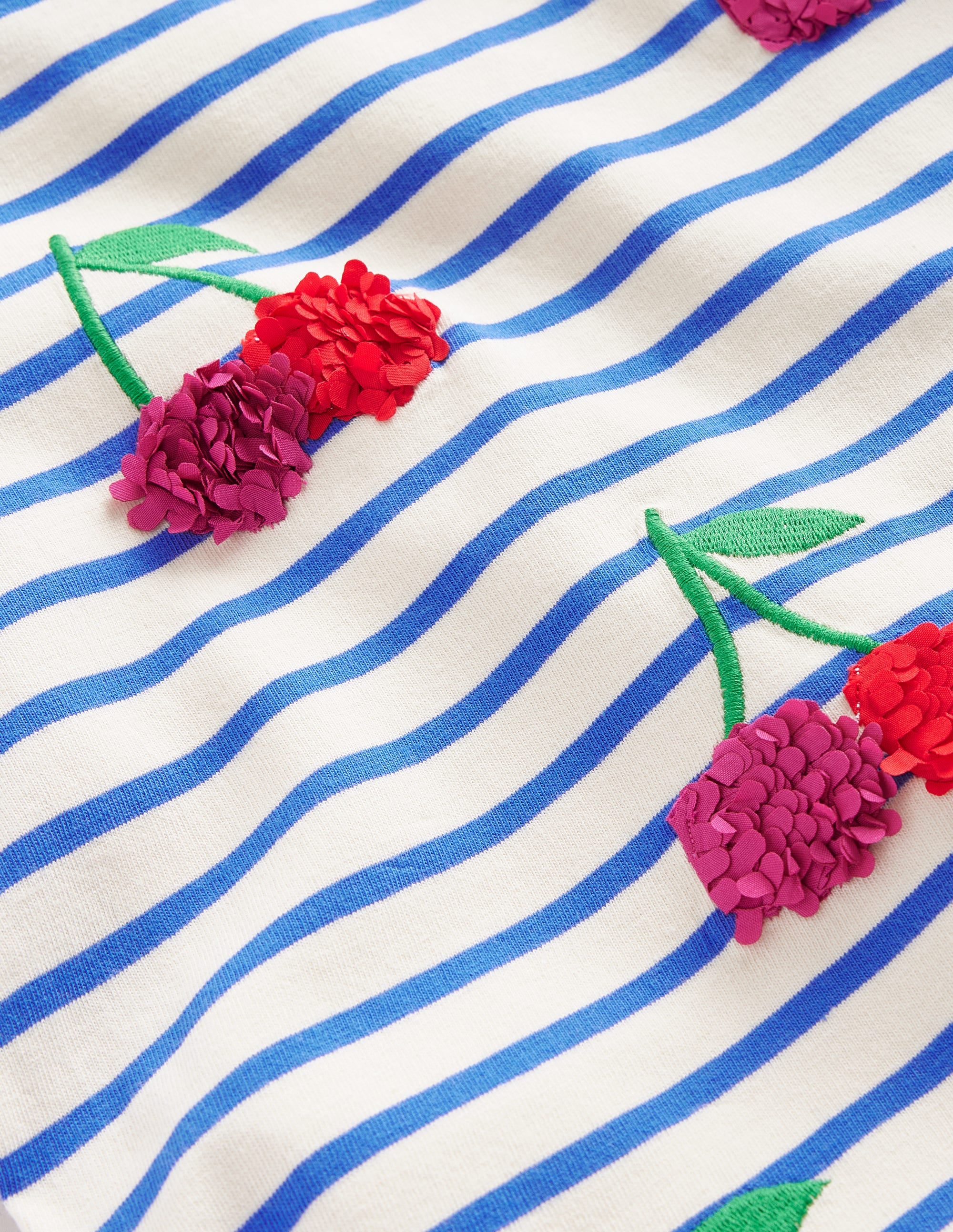 Flutter Short Sleeve T-Shirt-Vanilla Pod/ Cabanna Blue - Image 3