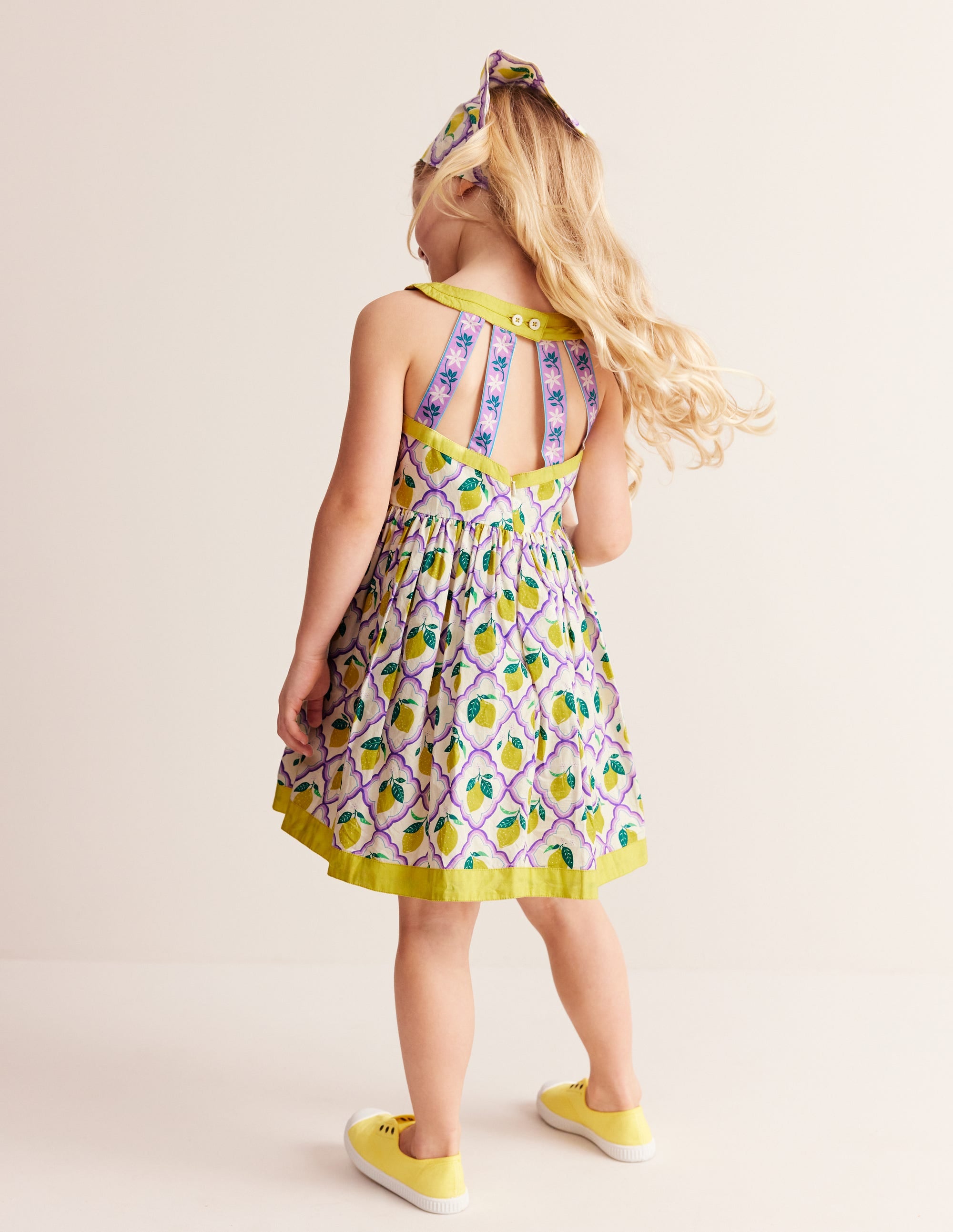 Back Detail Dress-Lavender Lemon Grove - Image 2