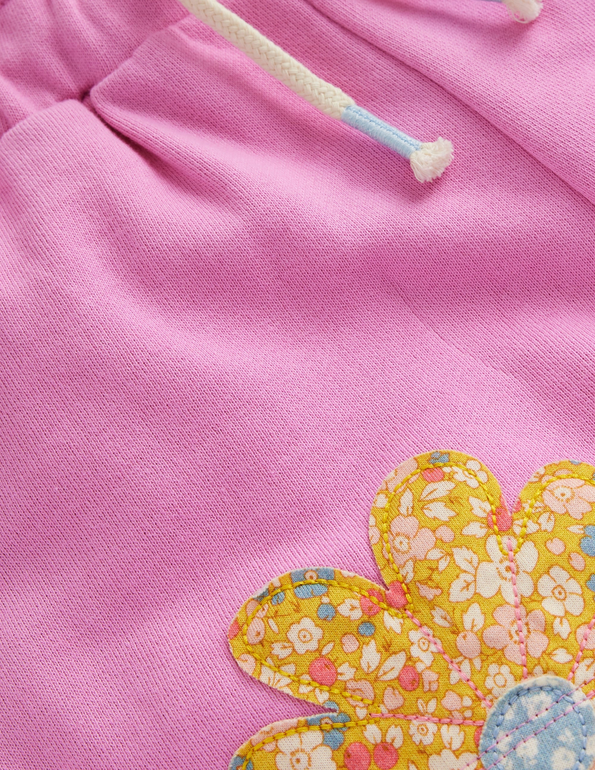 Applique Jersey Shorts-Cosmos Pink Patchwork - Image 3