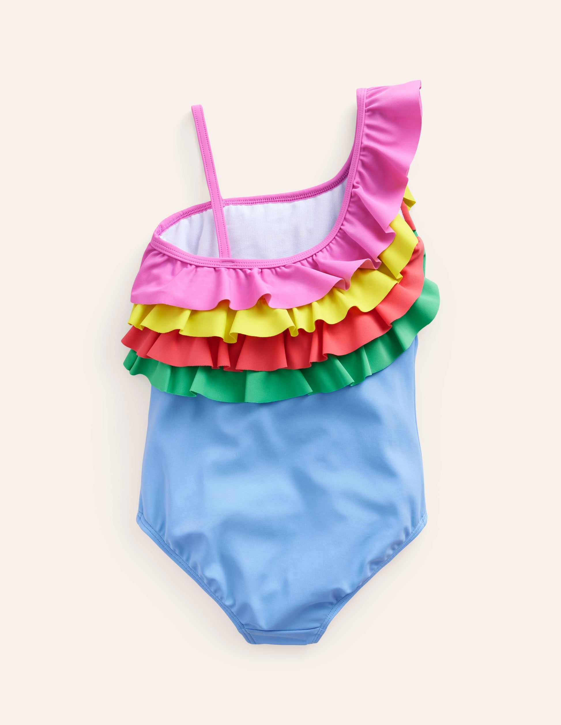 One Shoulder Multi Swimsuit-Surf Blue-2