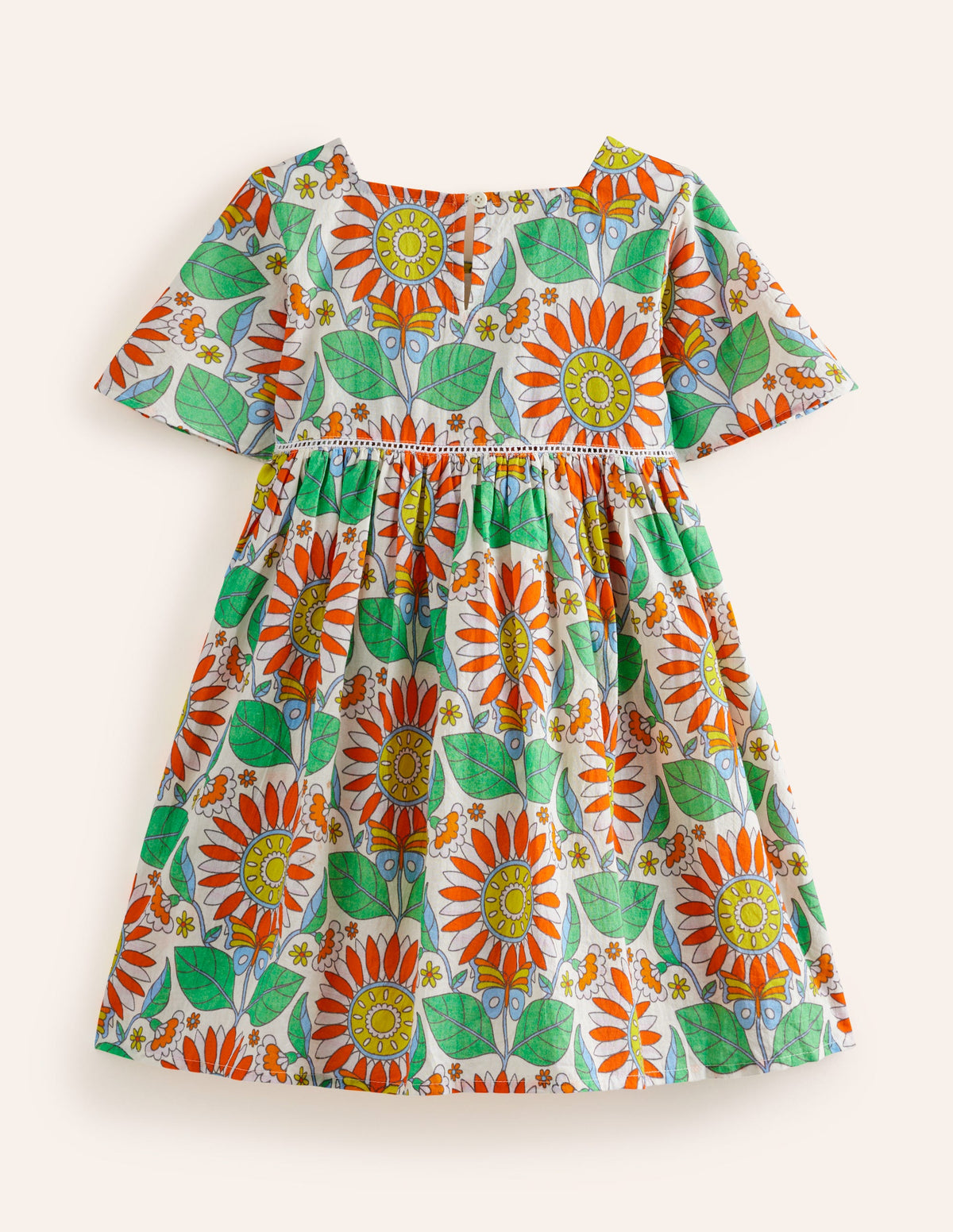 Lightweight Vacation Dress-Multi Daisy Vine - Image 2