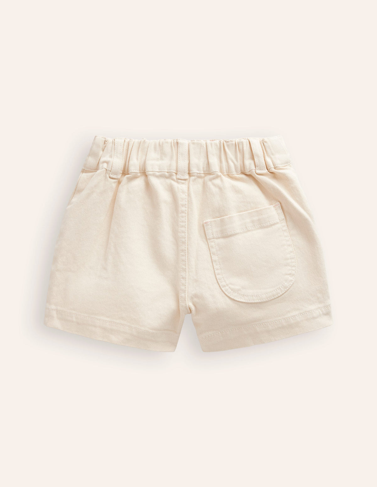 High Waisted Shorts-Vanilla White - Image 2