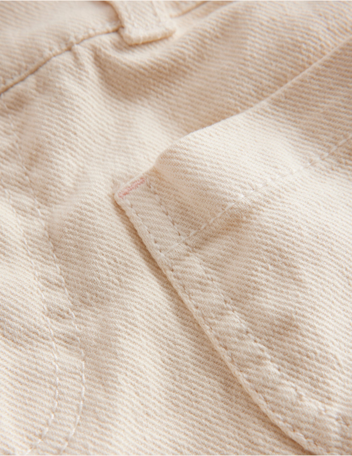 High Waisted Shorts-Vanilla White - Image 3